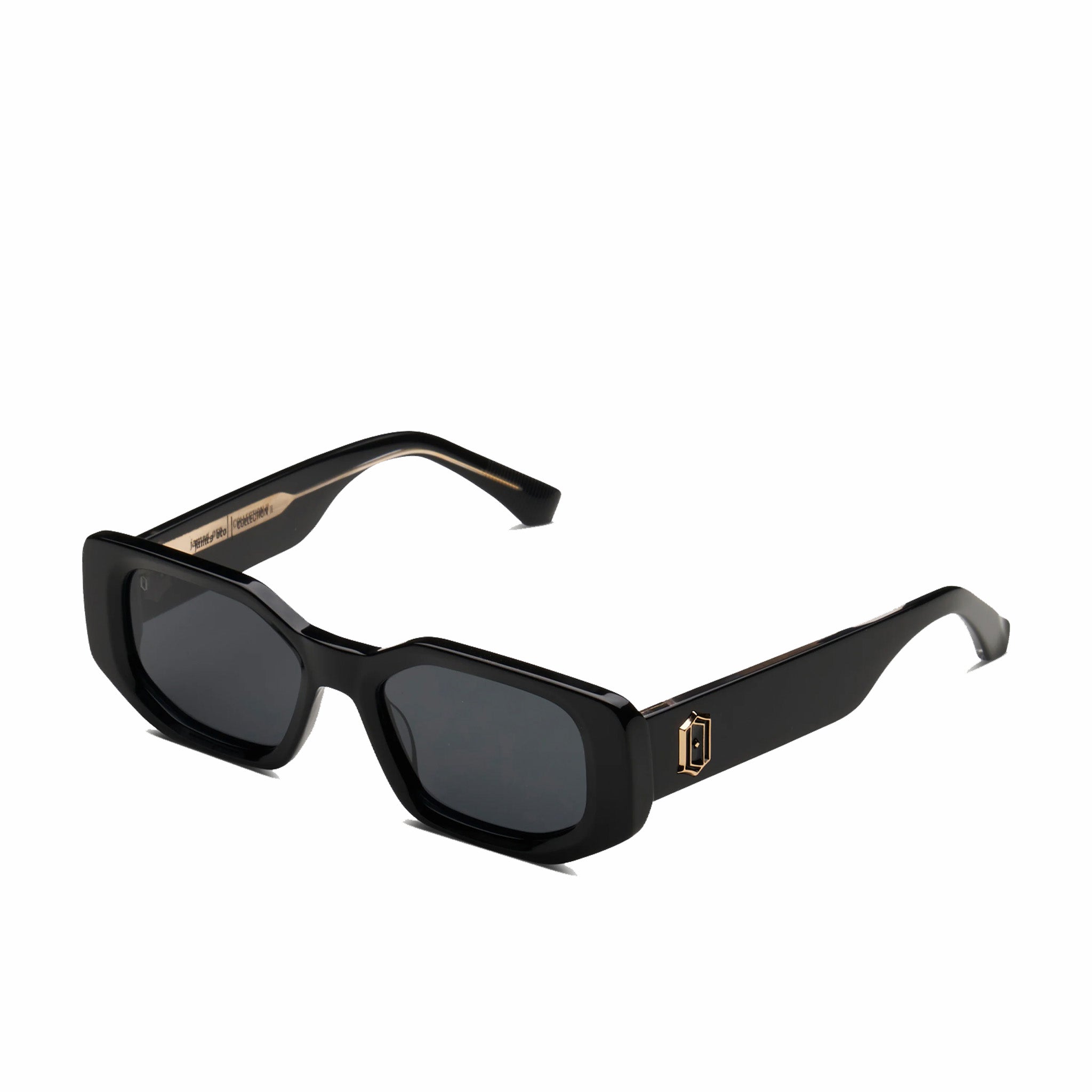 James Oro Black Amour Sunglasses (Black) - August Shop