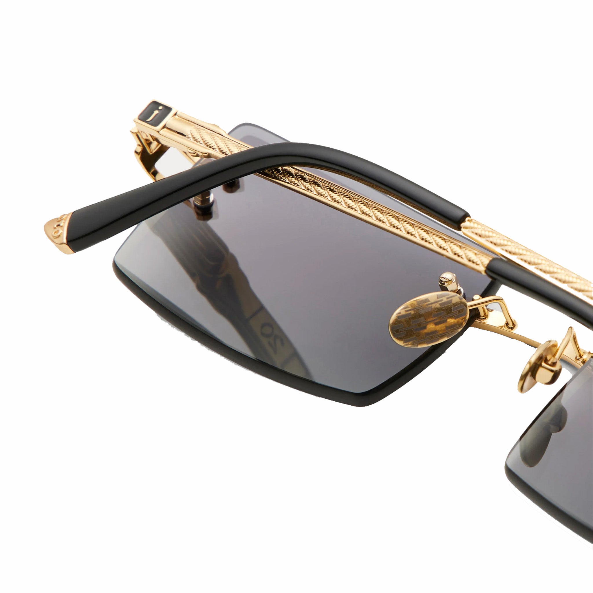 James Oro Black Tint Gold Authentic II Sunglasses (Black) - August Shop