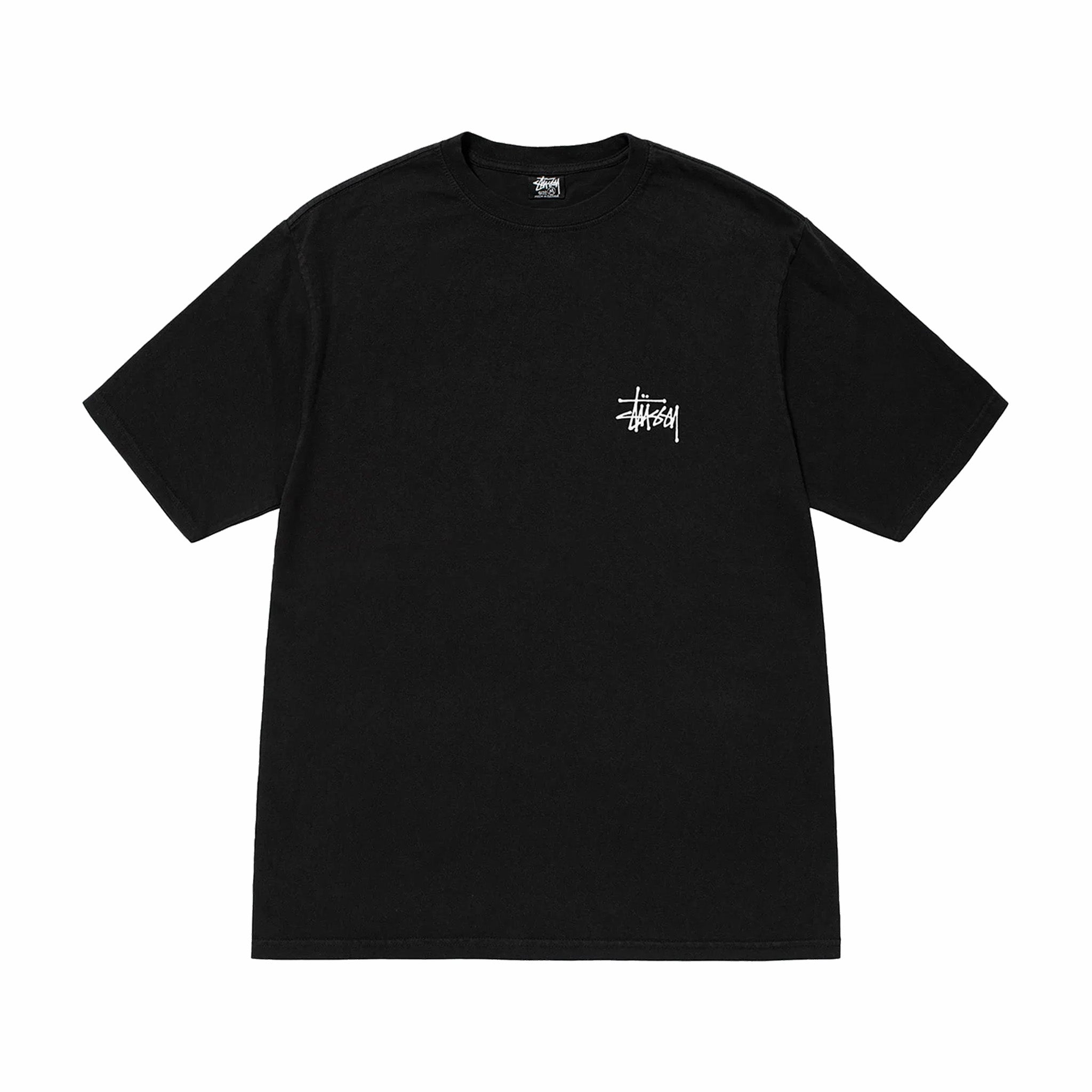 Stussy Basic Pigment Dyed Tee (Black) - August Shop