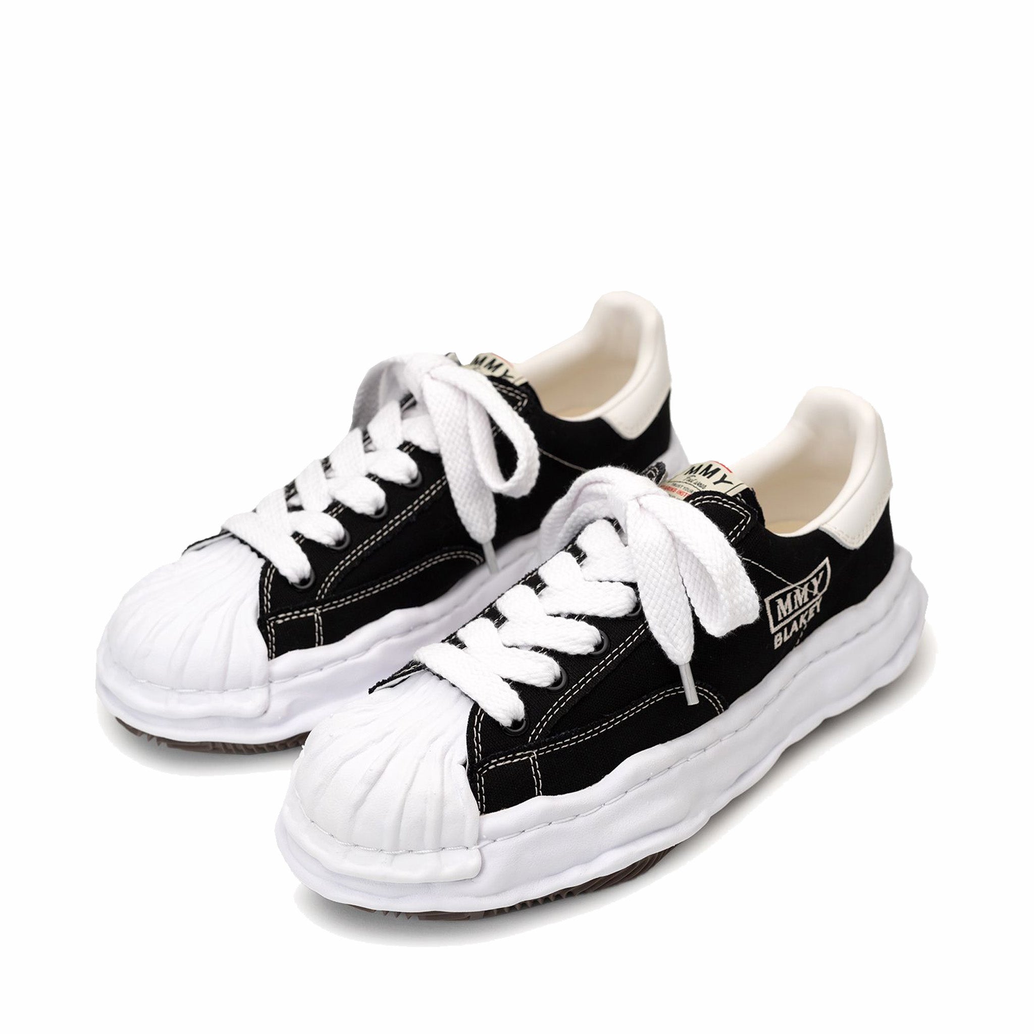 Maison MIHARA YASUHIRO &quot;Blakey&quot; OG Sole Canvas Low-Top Sneaker (Black) - August Shop