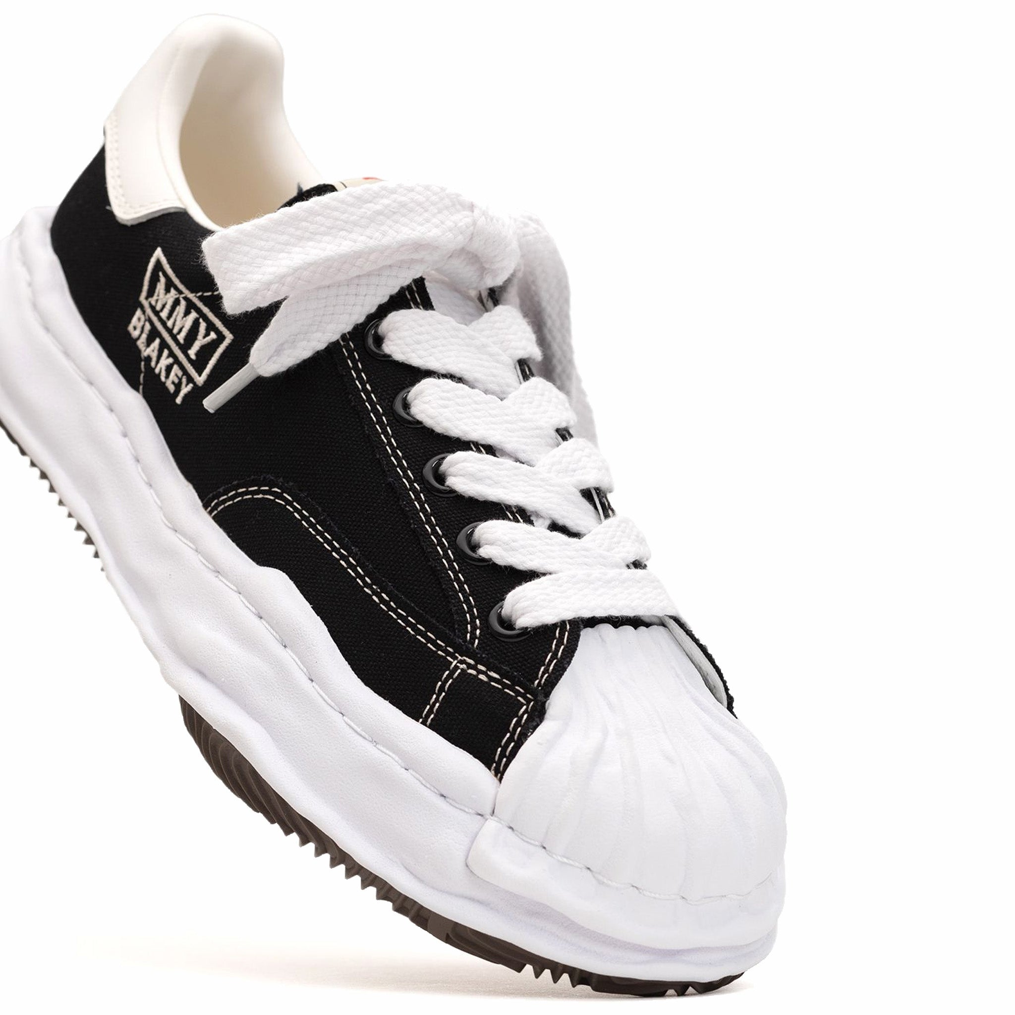 Maison MIHARA YASUHIRO &quot;Blakey&quot; OG Sole Canvas Low-Top Sneaker (Black) - August Shop