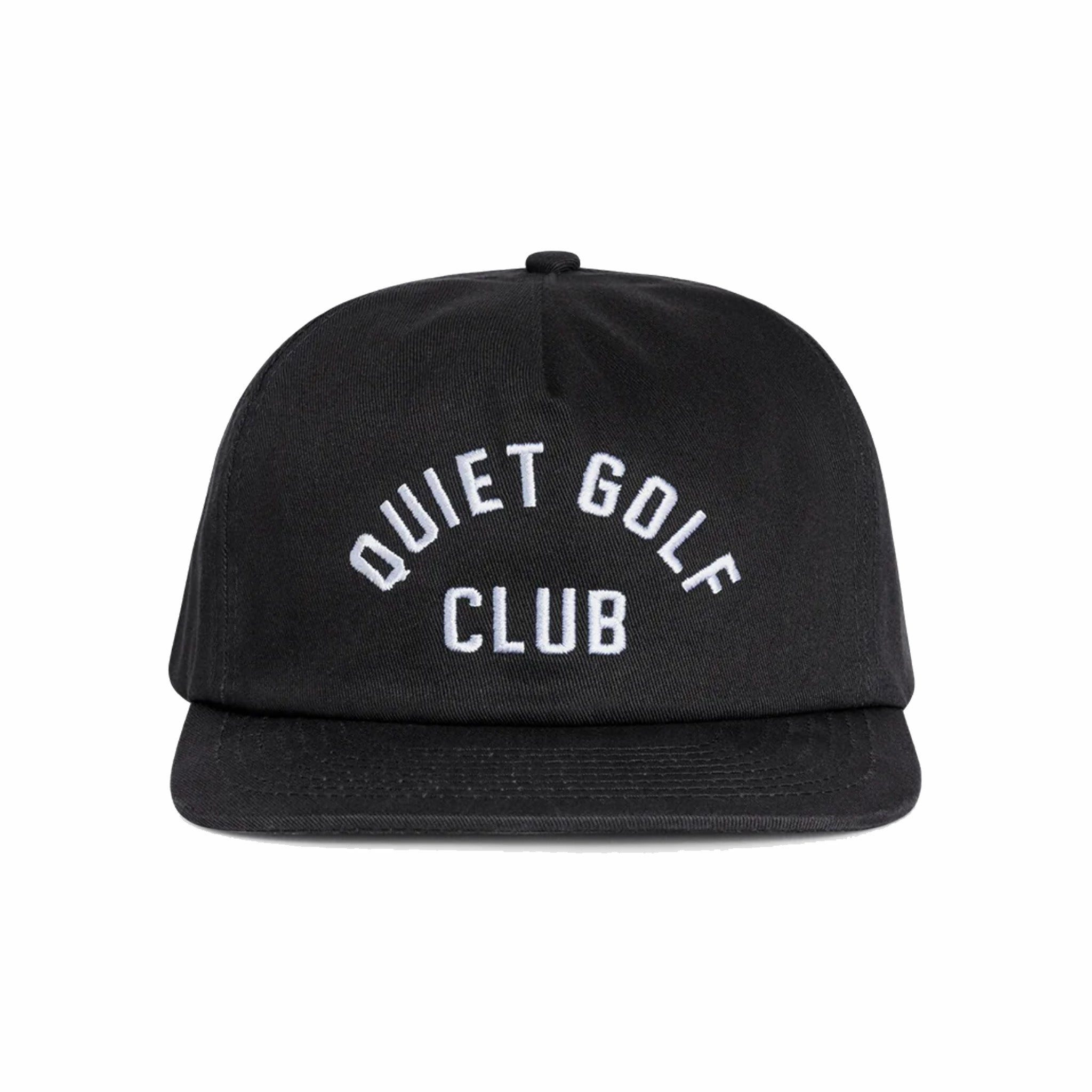 Quiet Golf QGC 5 Panel Hat (Black) - August Shop