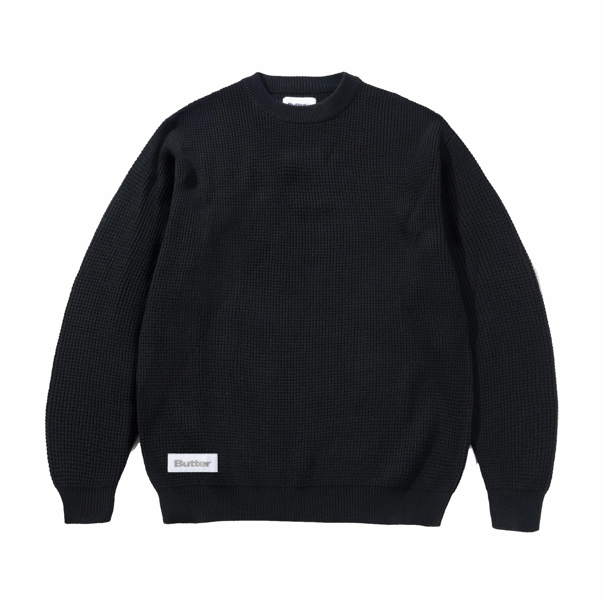 Butter Goods Newcomer Reversible Knit Sweater (Black)