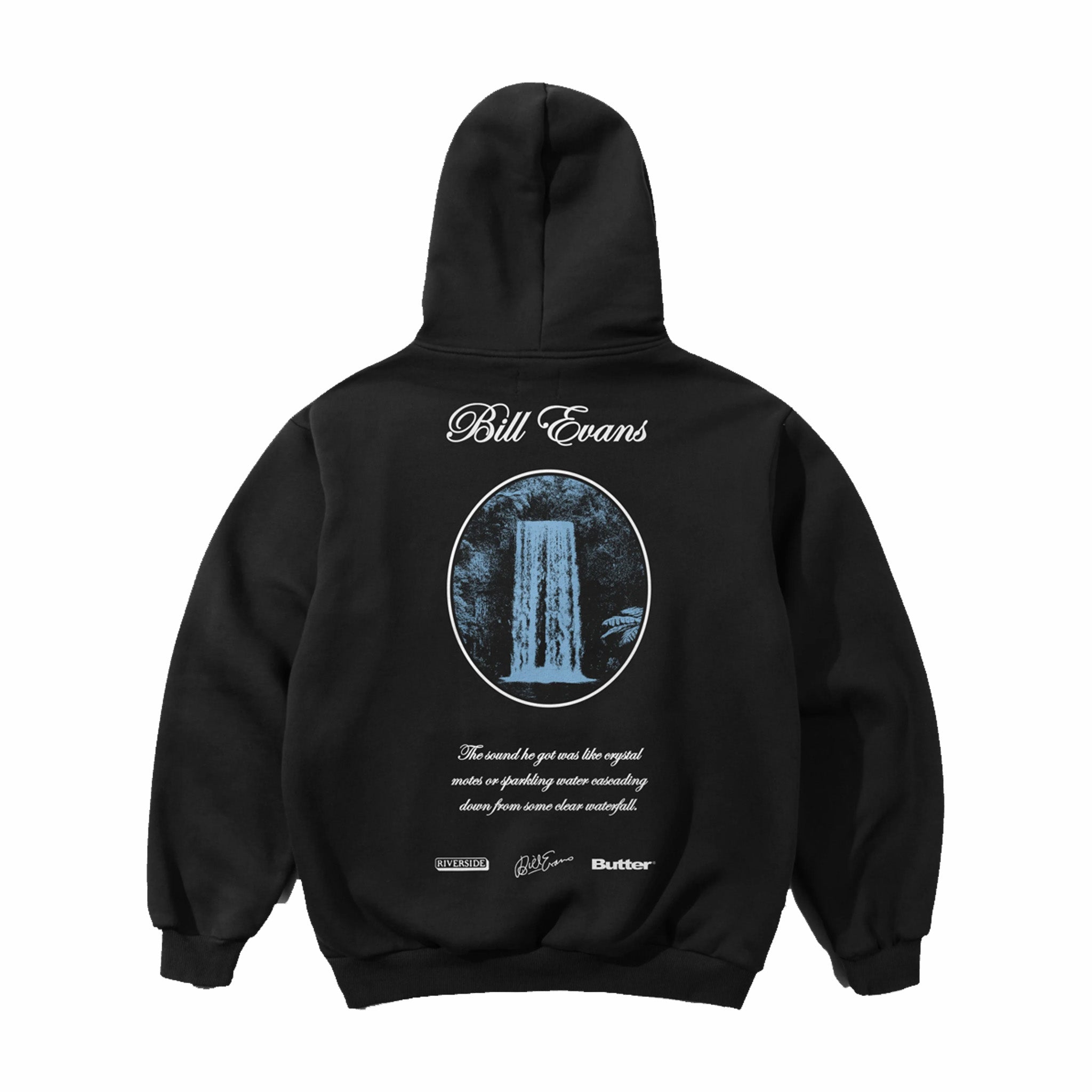 Butter Goods x Bill Evans Crystal Notes Pullover Hoodie (Black) - August Shop