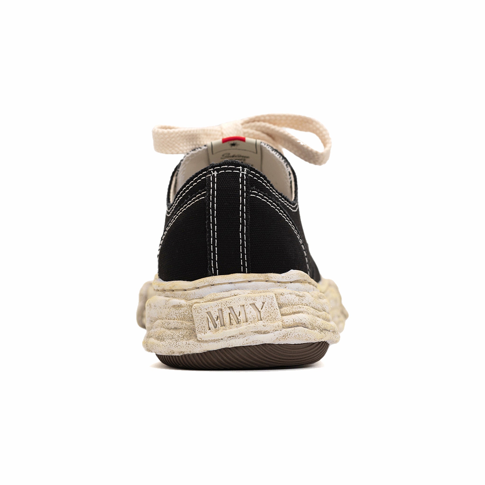 Maison MIHARA YASUHIRO &quot;PETERSON23&quot; OG Dyed Sole Canvas Low-Top Sneaker (Black)