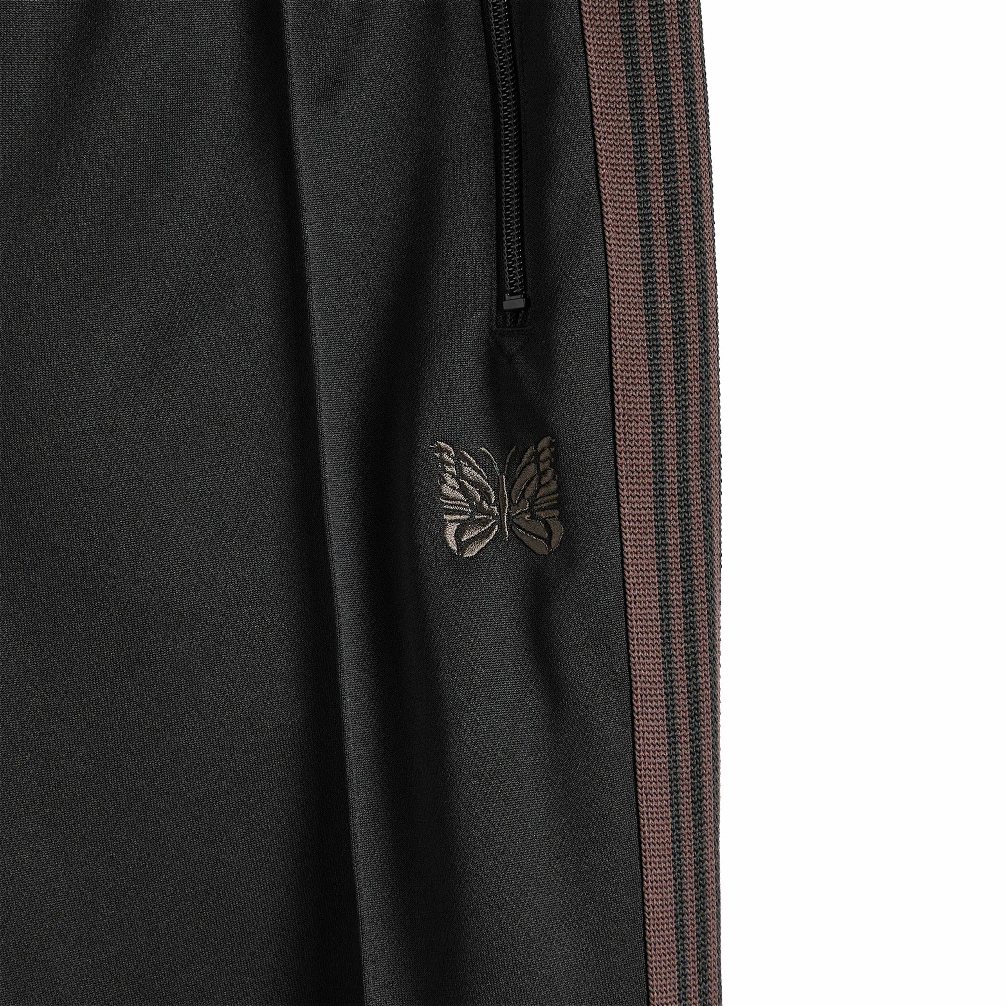 Needles Poly Smooth Narrow Track Pant (Black) - August Shop