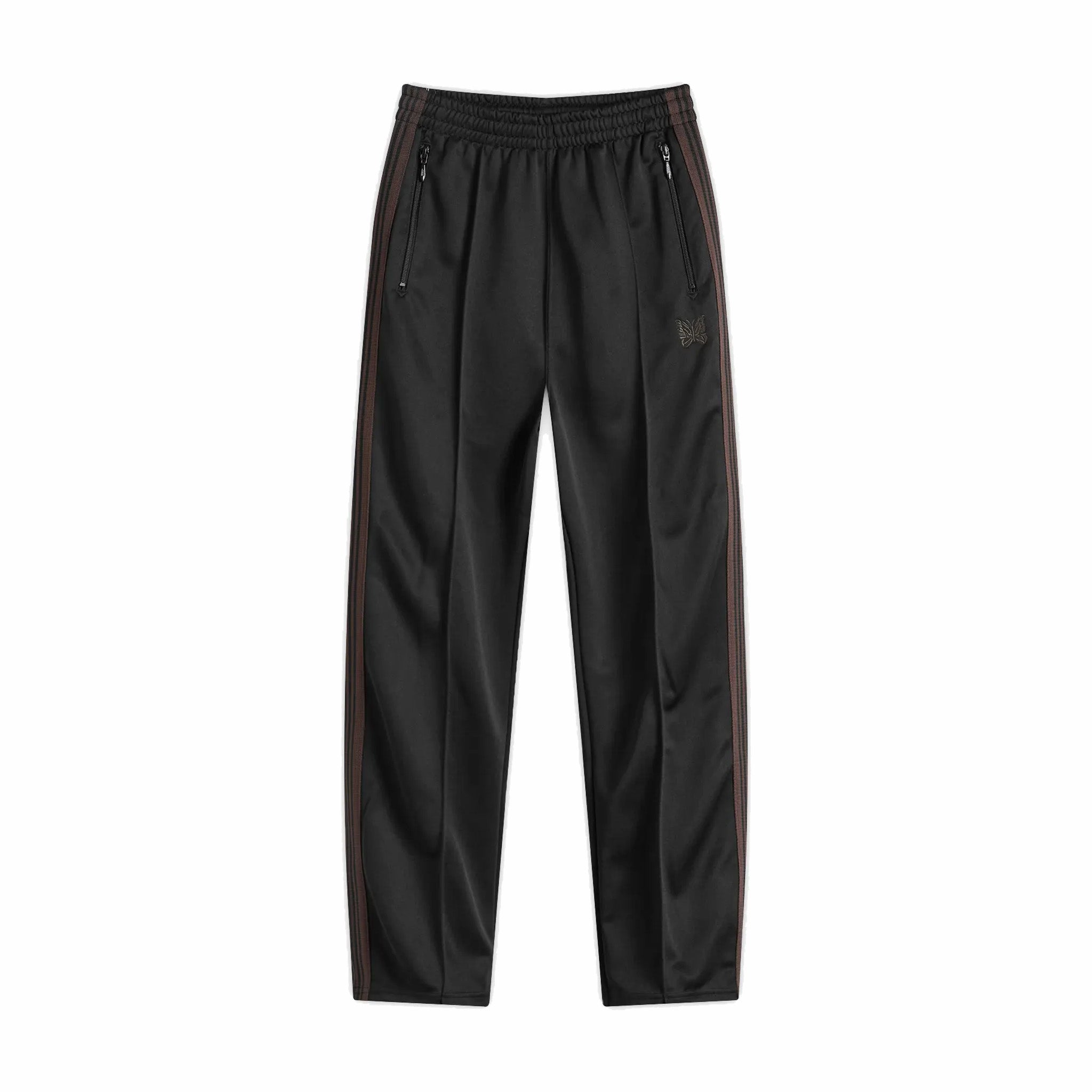 Needles Poly Smooth Narrow Track Pant (Black) - August Shop