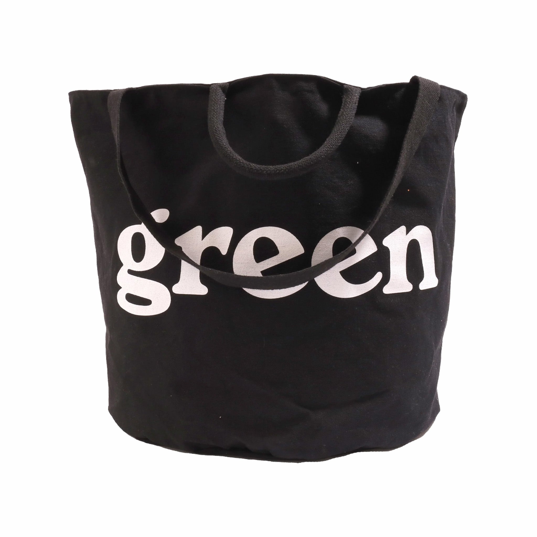 Mister Green Large Round Tote / Grow Bag (Black/White) - August Shop