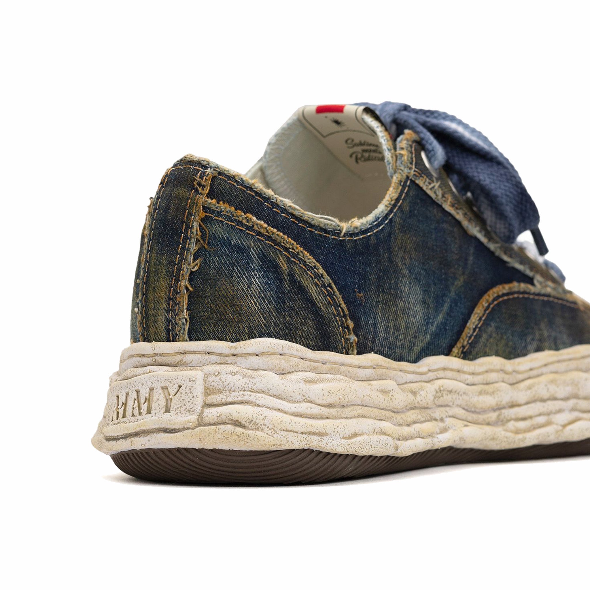 Maison MIHARA YASUHIRO &quot;PETERSON23&quot; OG Sole Washed Denim Low-Top Sneaker (Blue)