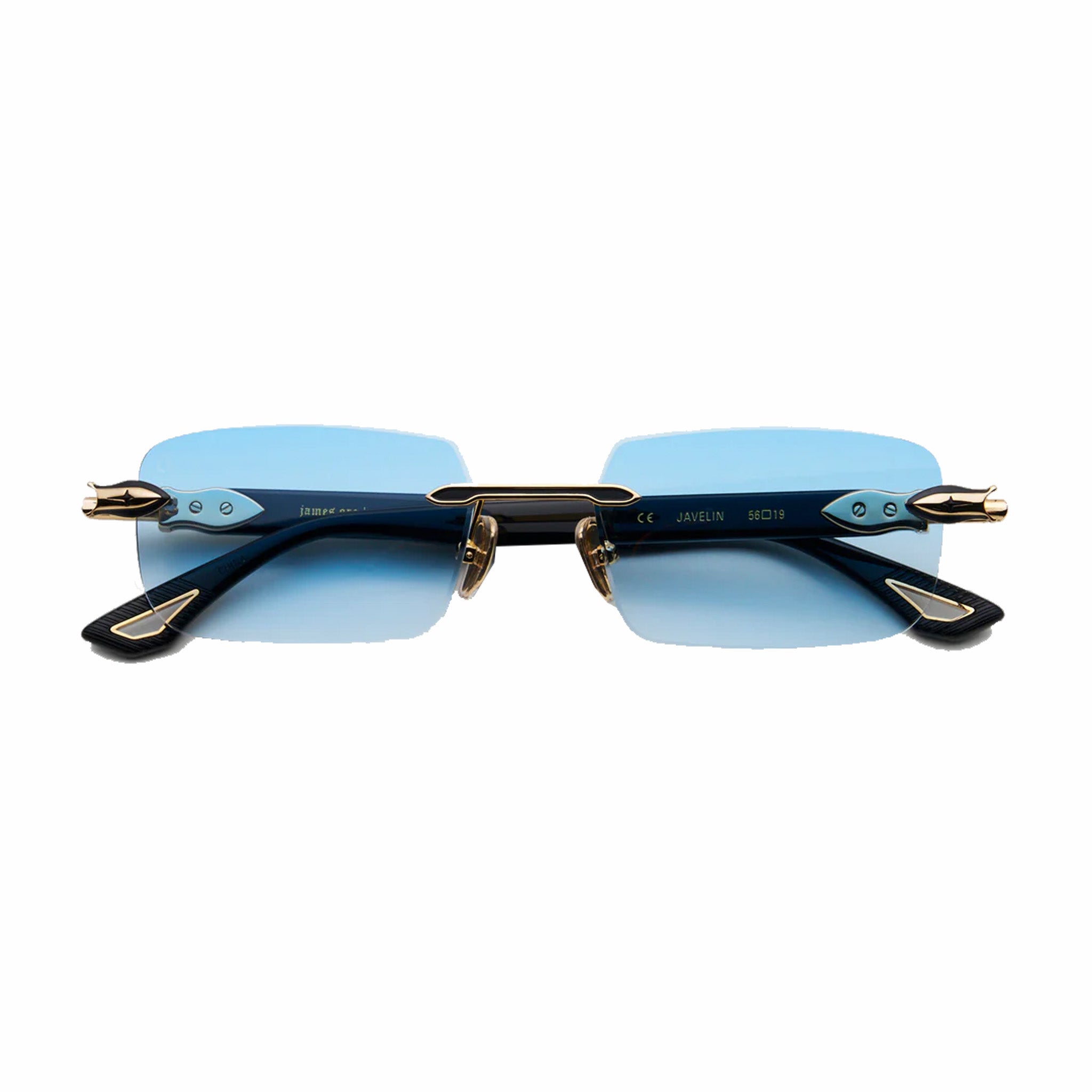 James Oro Blue Tint &quot;Javelin&quot; (Blue Tint/Black Frame) - August Shop