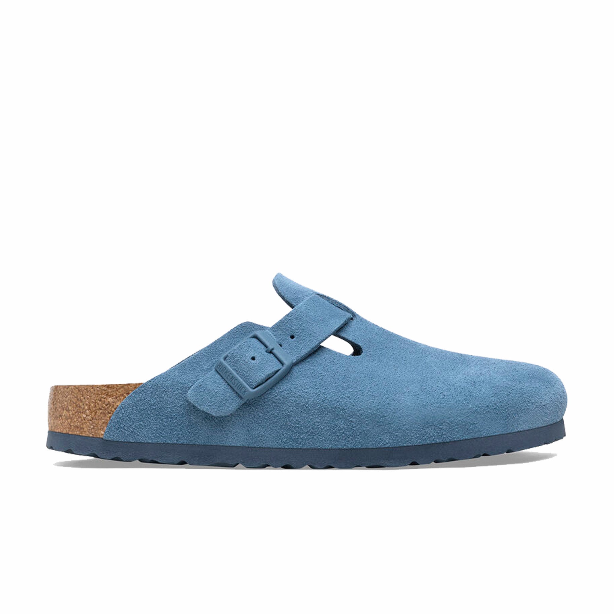 Birkenstock Women’s Boston Suede Leather - Regular (Elemental Blue) - August Shop