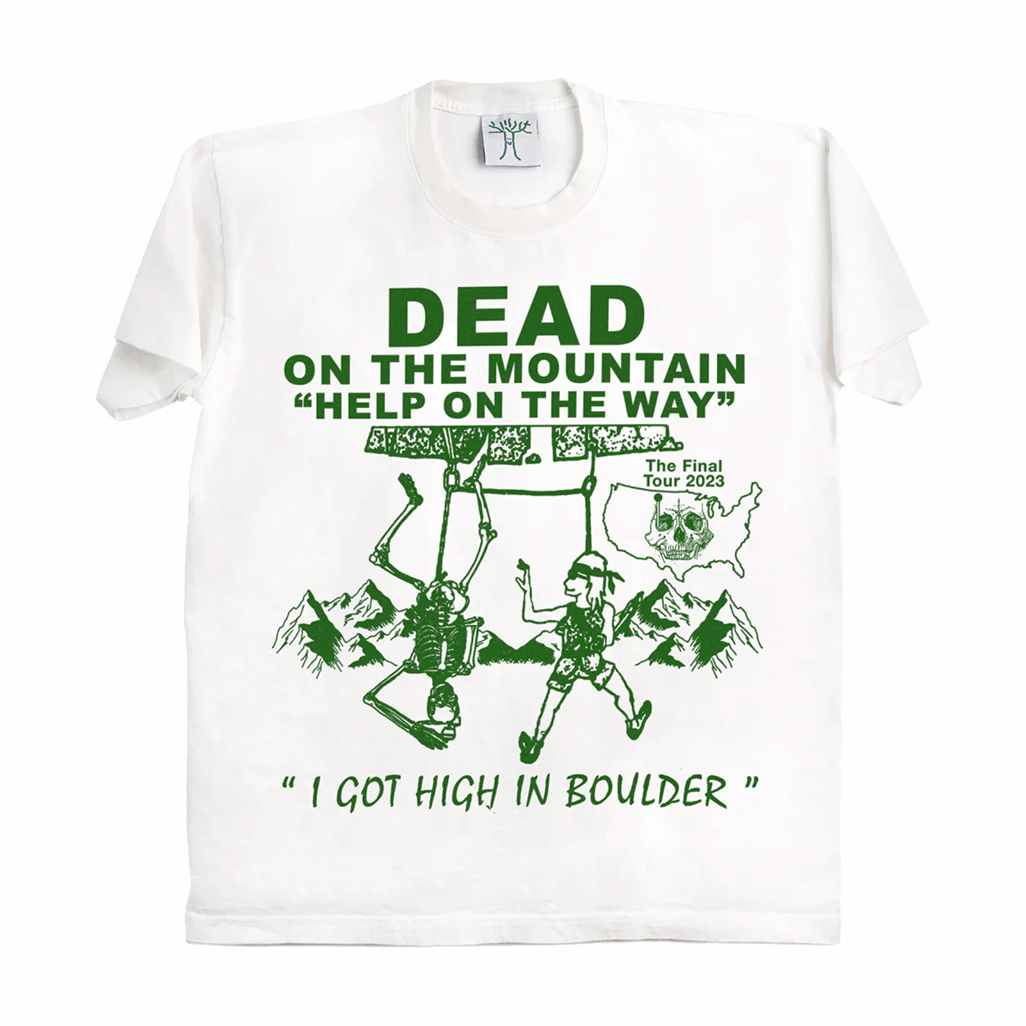 Online Ceramics Dead On The Mountain Tee (White) - August Shop
