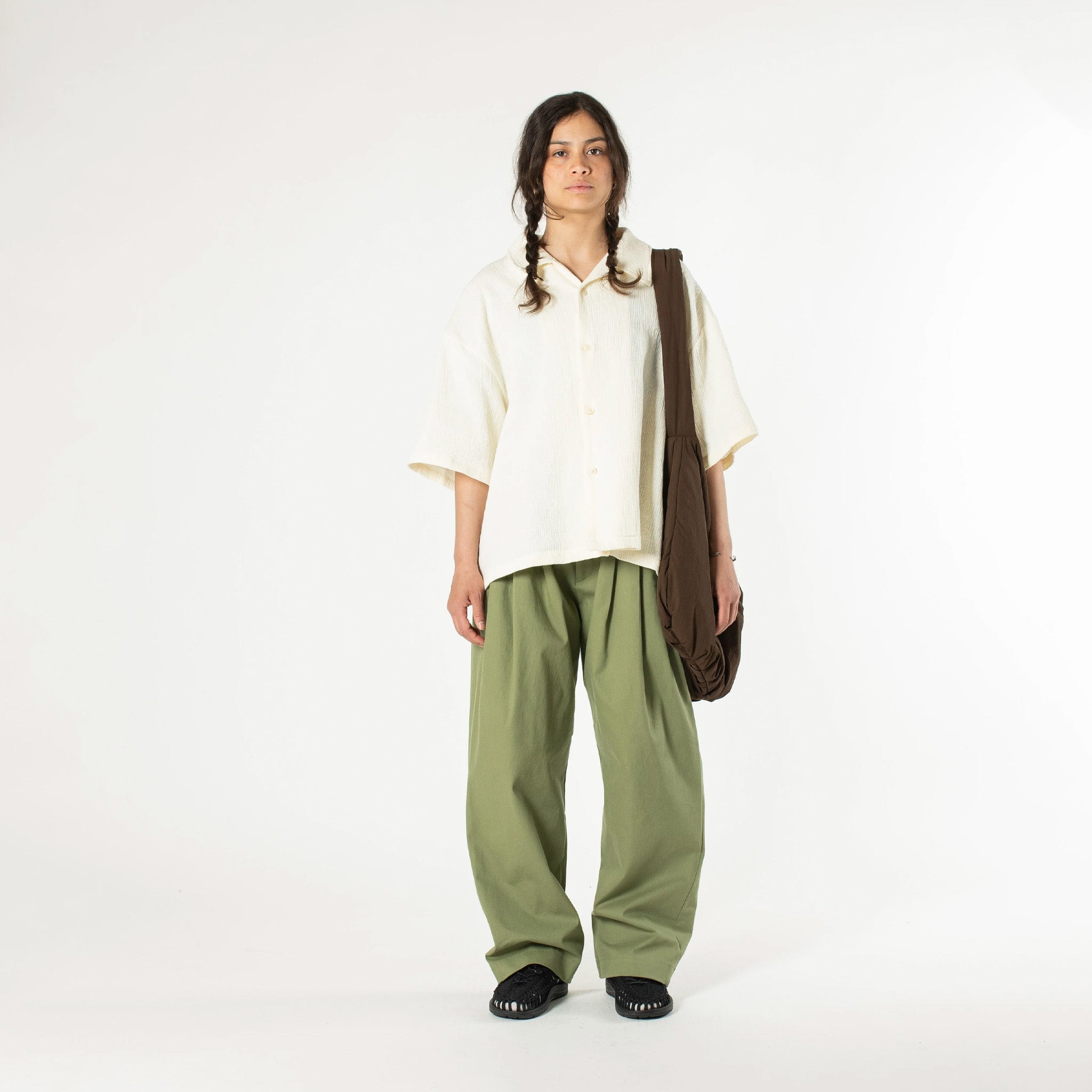 Estudio Niksen Resort Boxy Shirt (Ivory) - August Shop