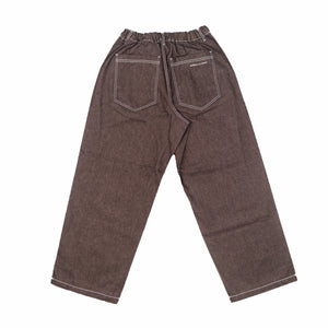 Estudio Niksen Raw Denim In-stitch Jeans (Brown) - August Shop