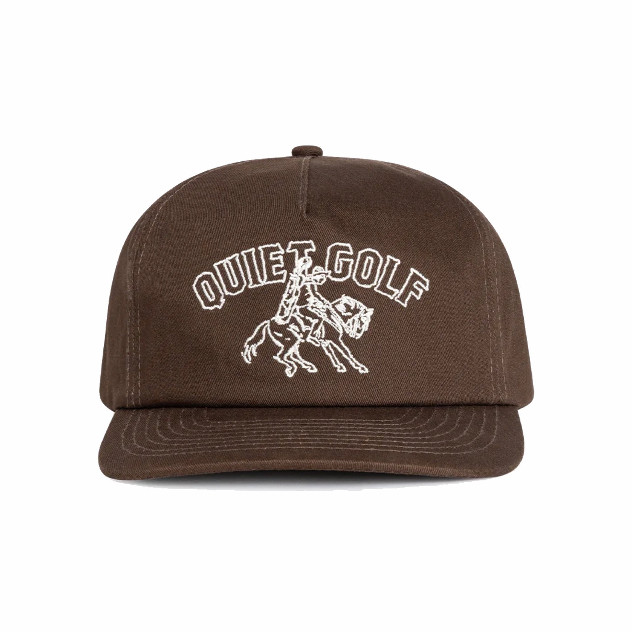 Quiet Golf Ranch 5 Panel Hat (Brown) - August Shop