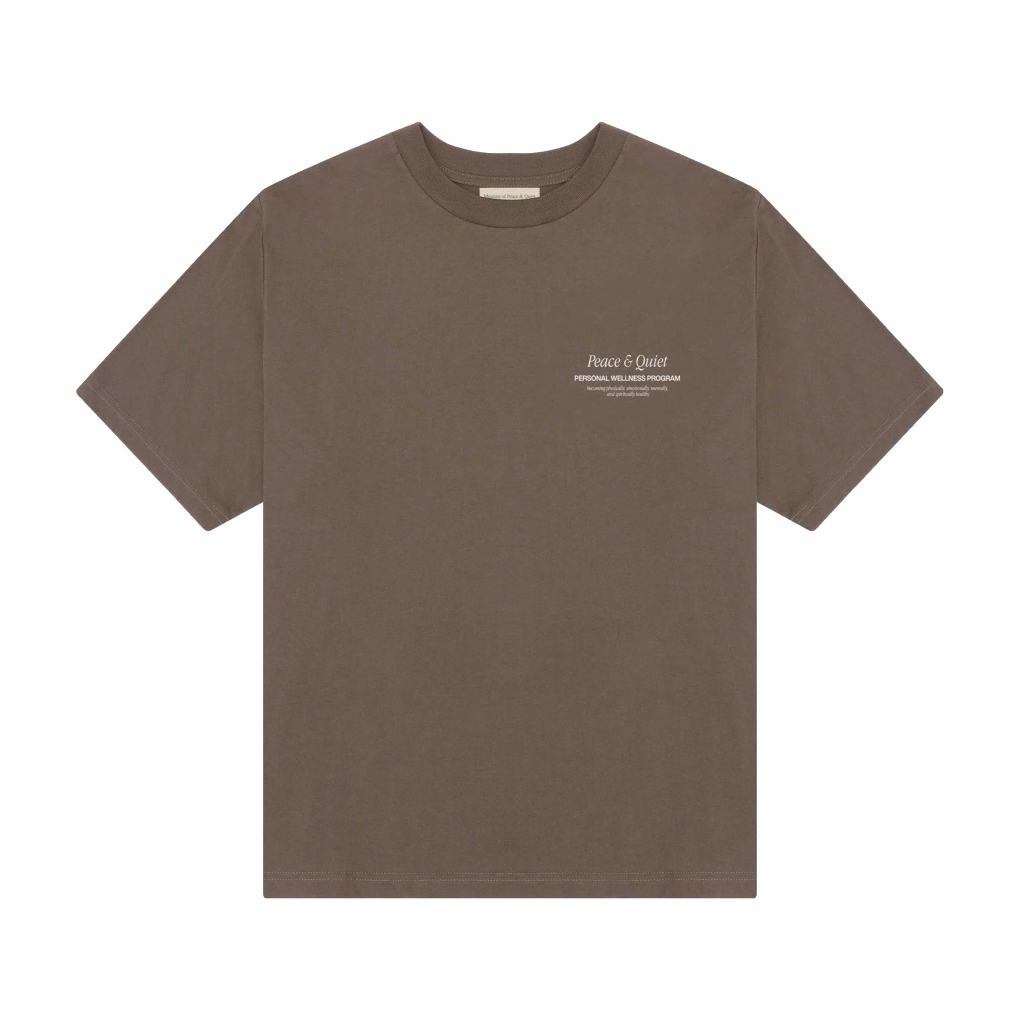 Museum of Peace &amp; Quiet Wellness Program T-Shirt (Clay) - August Shop