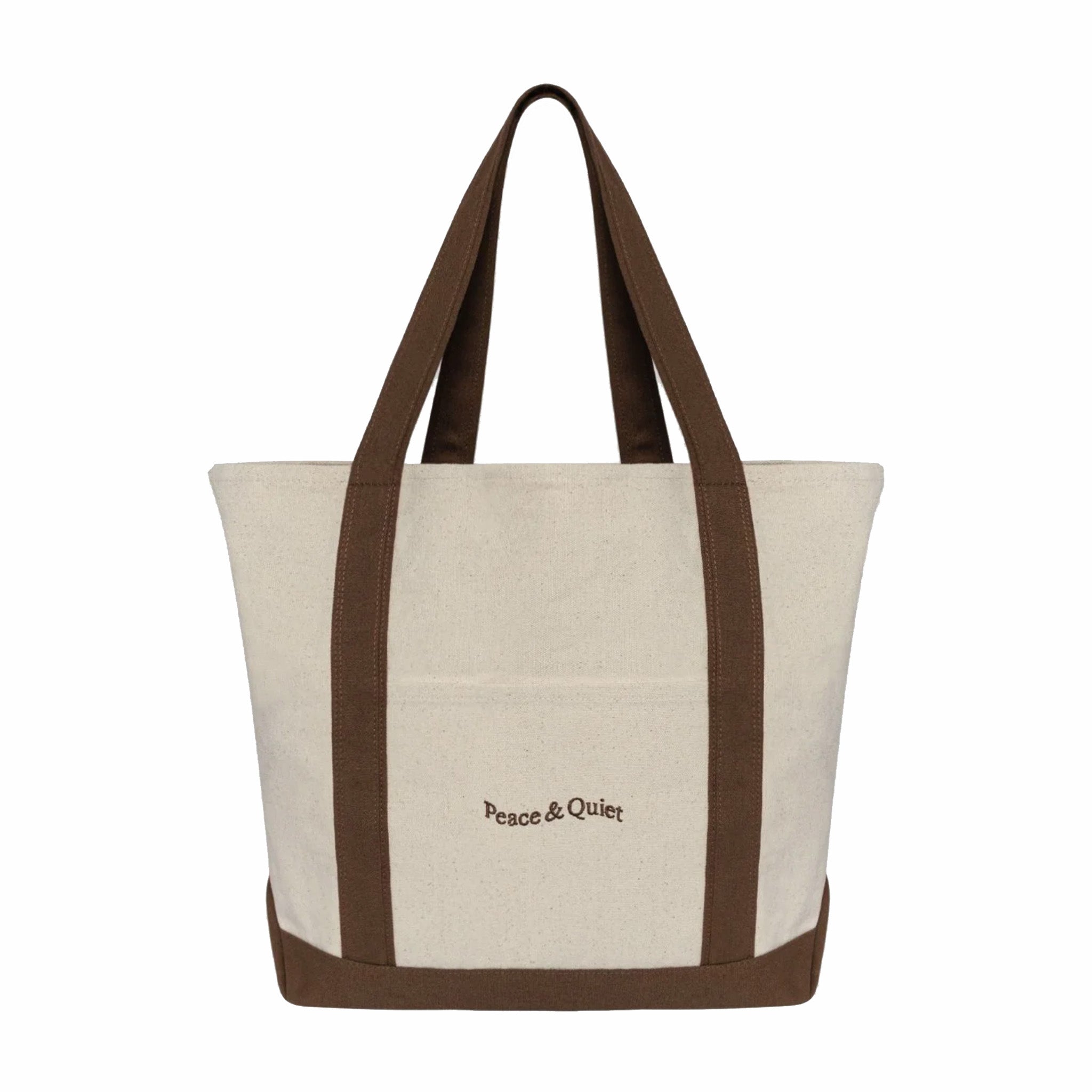 Museum of Peace &amp; Quiet Wordmark Boat Tote (Clay) - August Shop