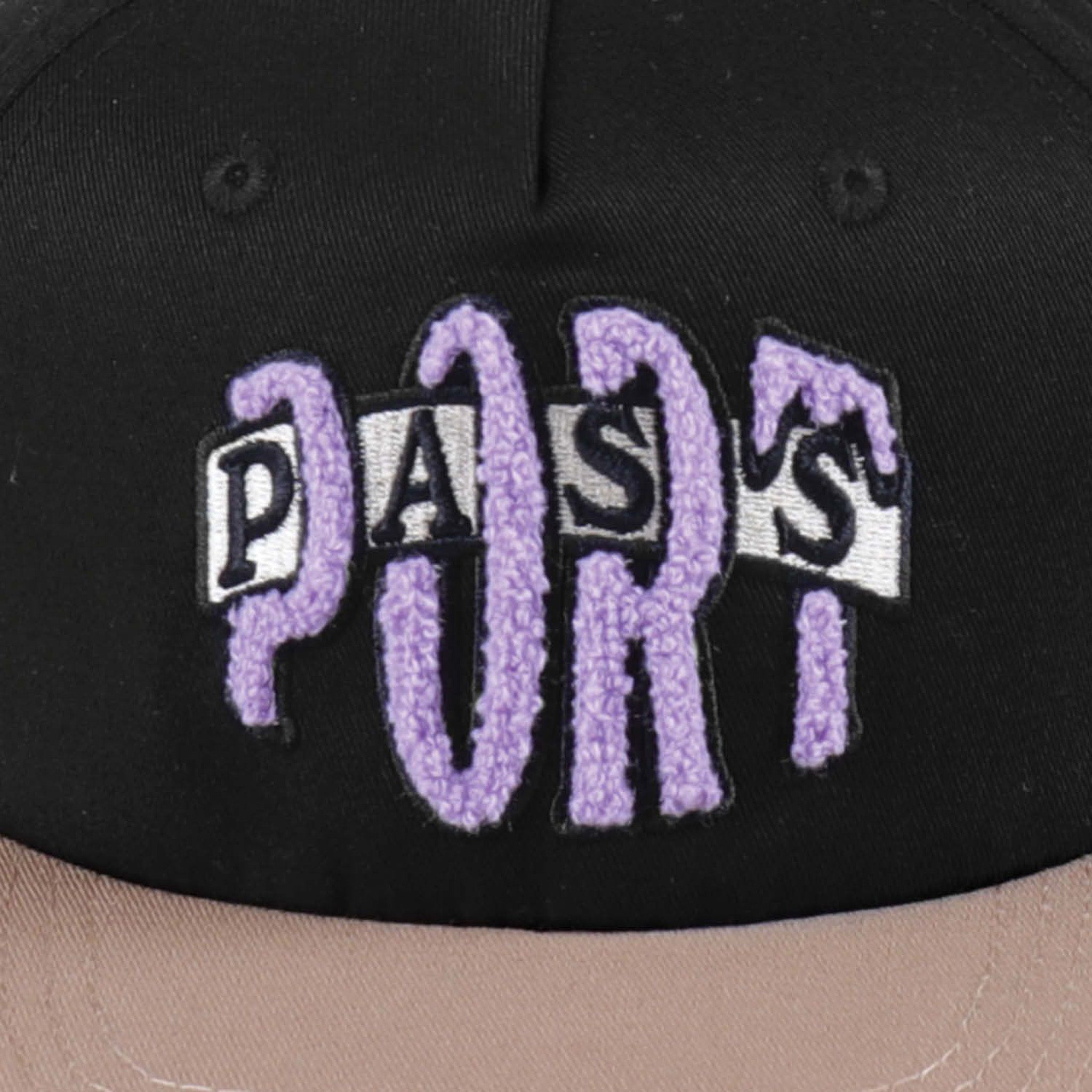 Pass-Port Bulb Logo Cap (Black/Khaki) - August Shop