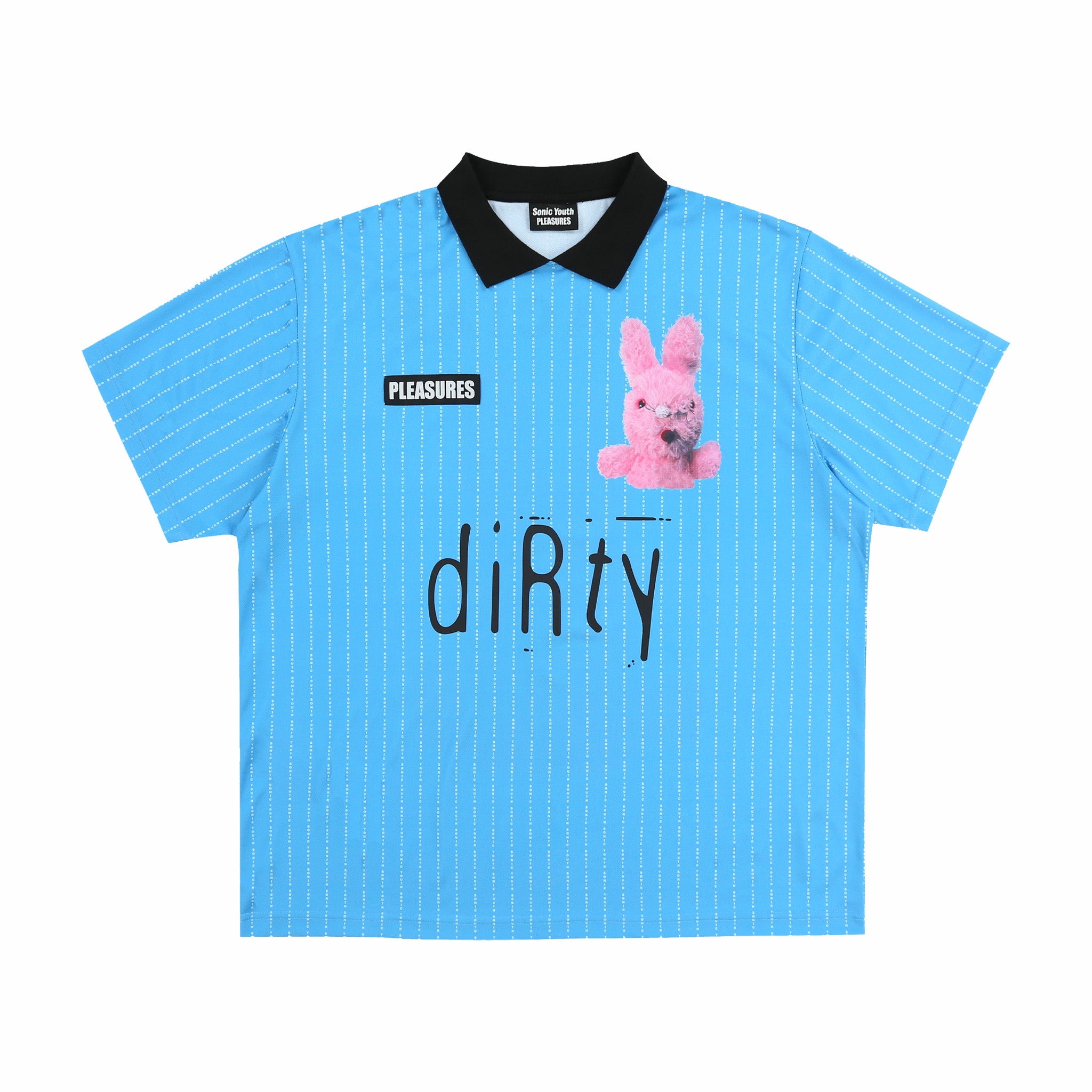 Pleasures x Sonic Youth Bunny Soccer Jersey (Blue) - August Shop