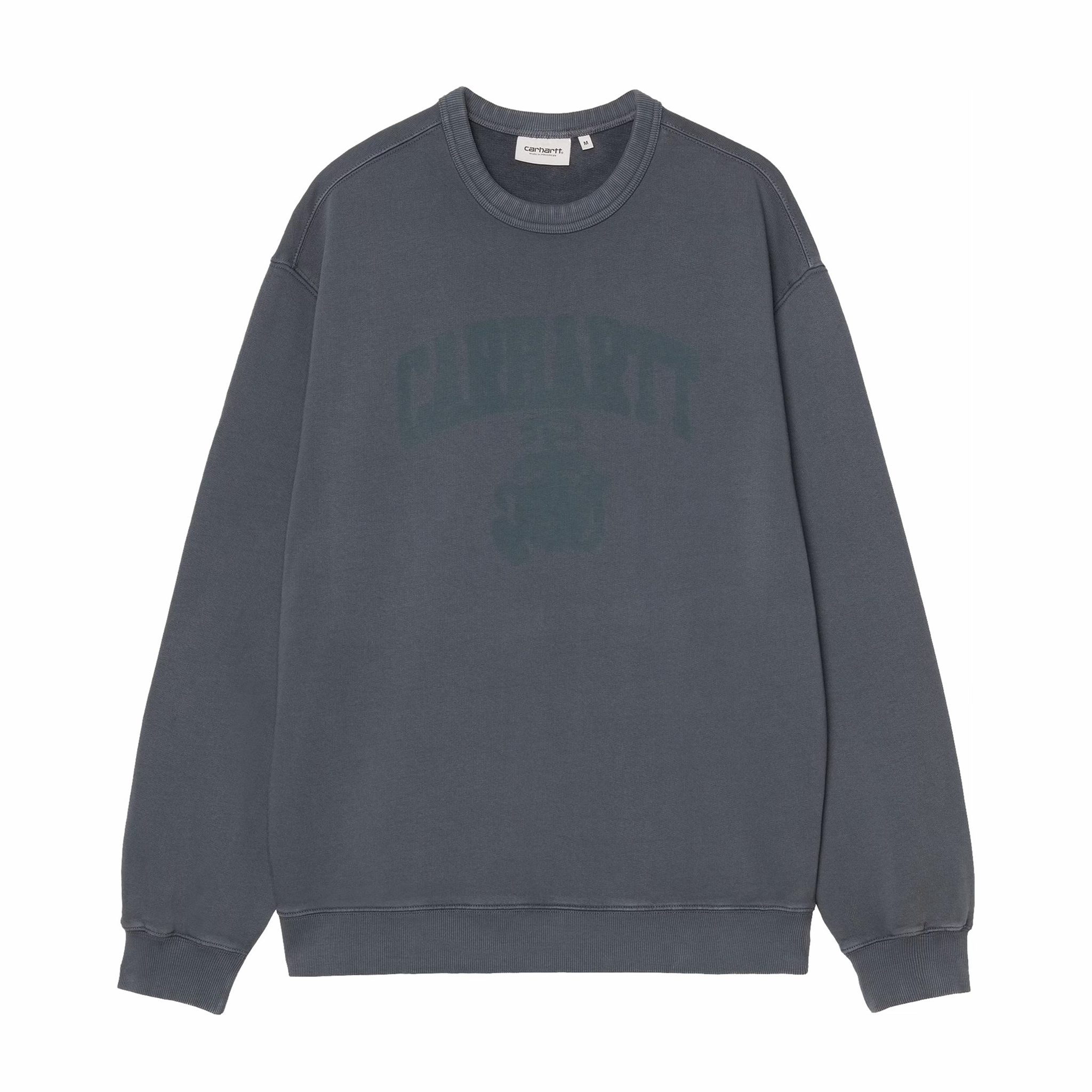 Carhartt WIP Faded Pond Corps Sweatshirt (Deep Night/Heavy Stone Wash) - August Shop