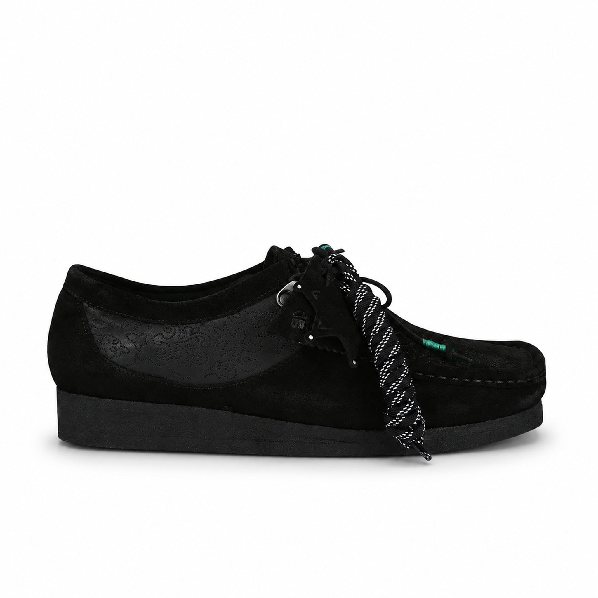 Clarks x Andersson Bell "ADSB" Wallabee Embroidery (Black) - August Shop
