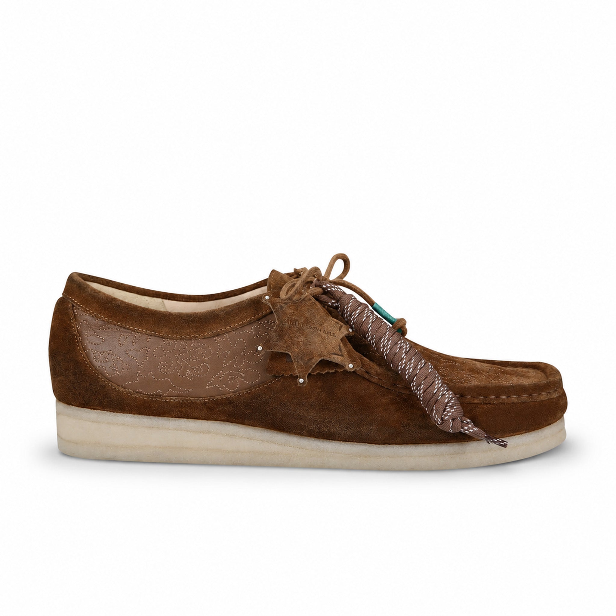 Clarks x Andersson Bell "ADSB" Wallabee Embroidery (Tan) - August Shop