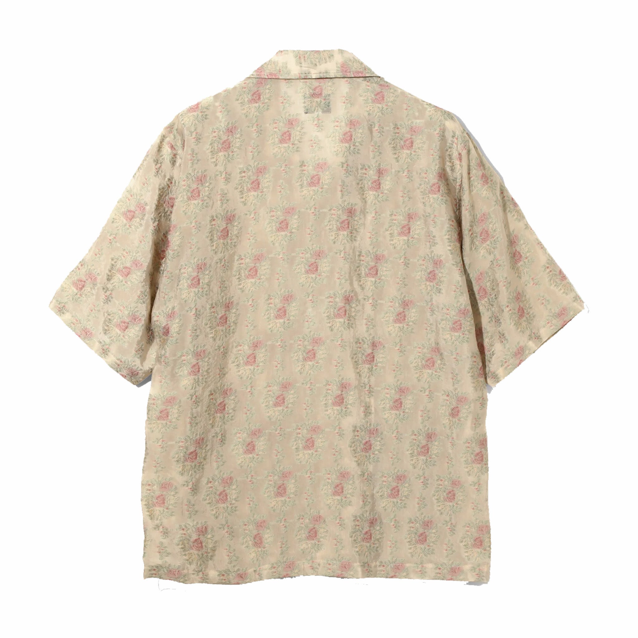 Needles Cabana Shirt - Floral Cut Jacquard (Beige) - August Shop