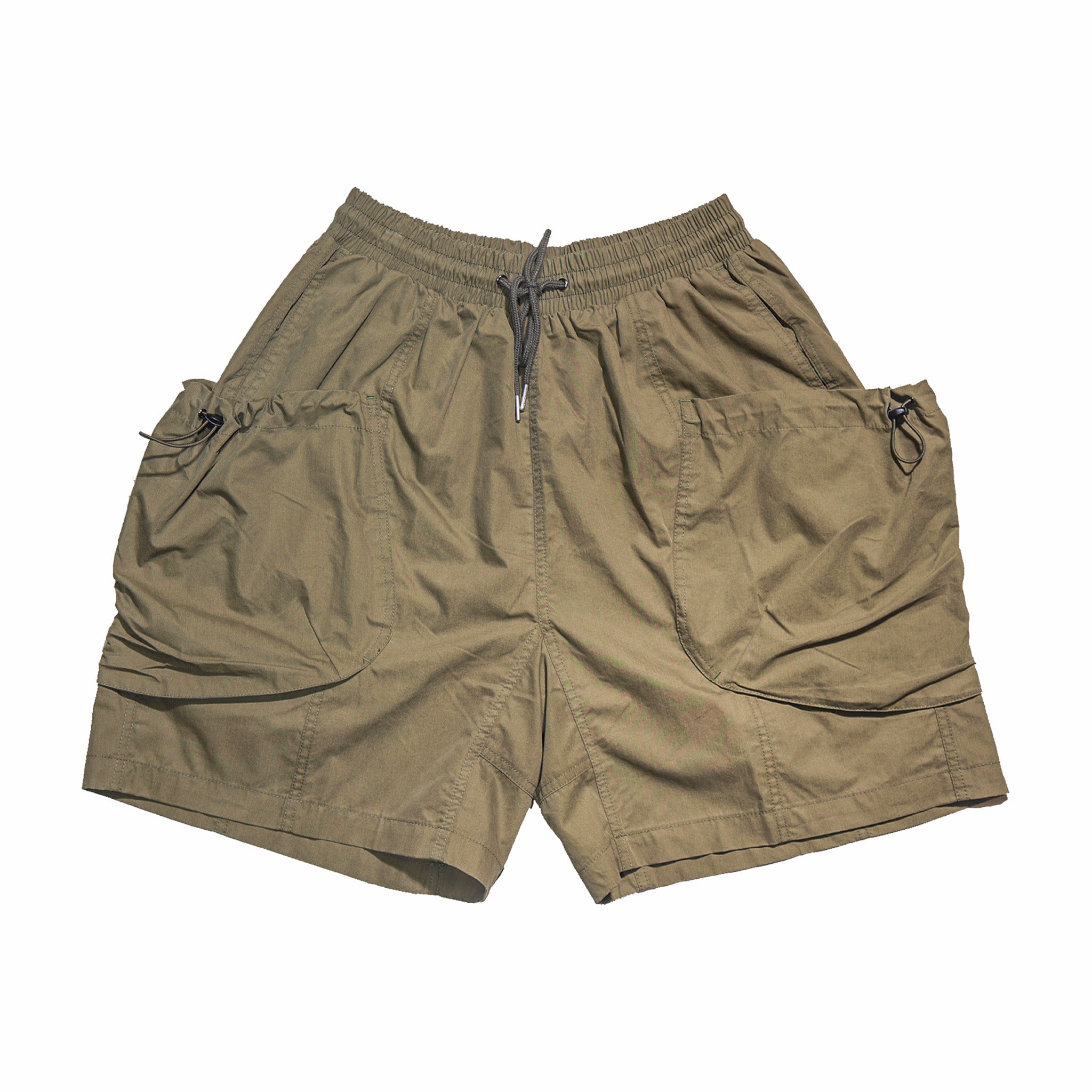 Estudio Niksen Bungee Cargo Shorts (Khaki) - August Shop