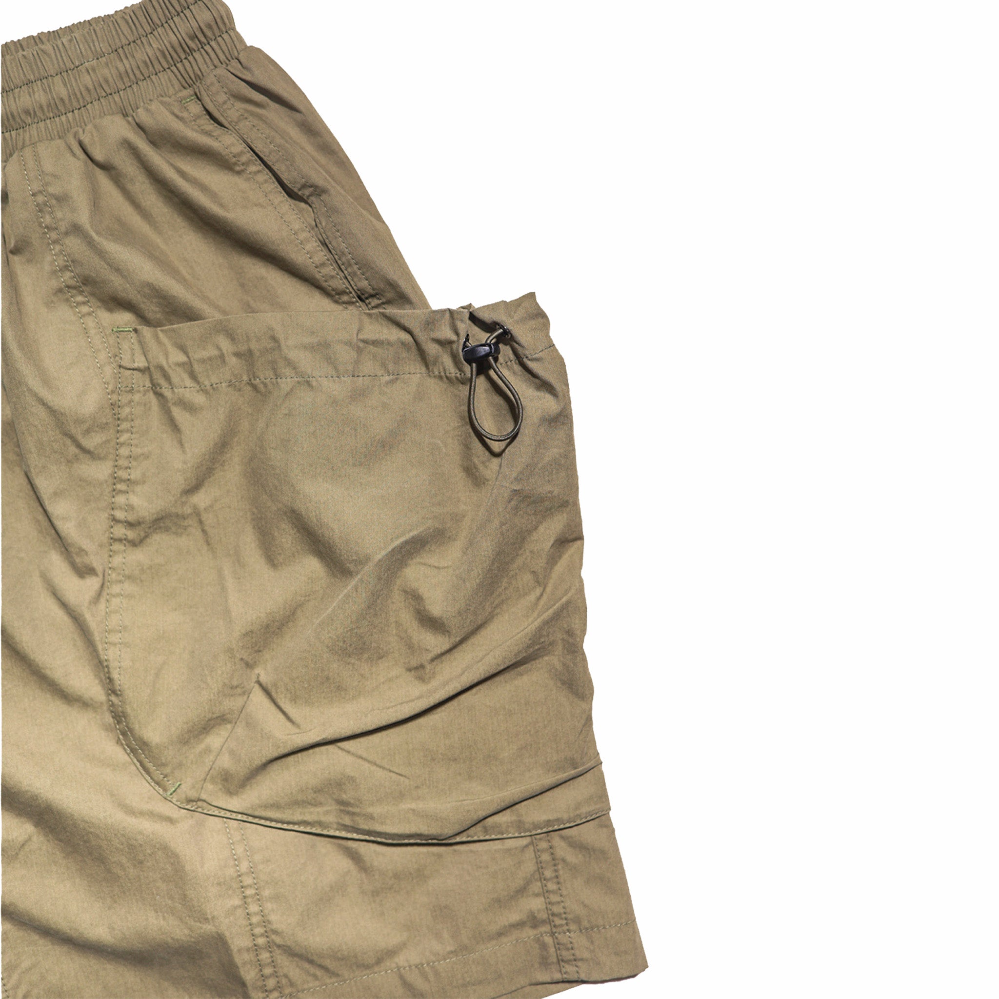 Estudio Niksen Bungee Cargo Shorts (Khaki) - August Shop