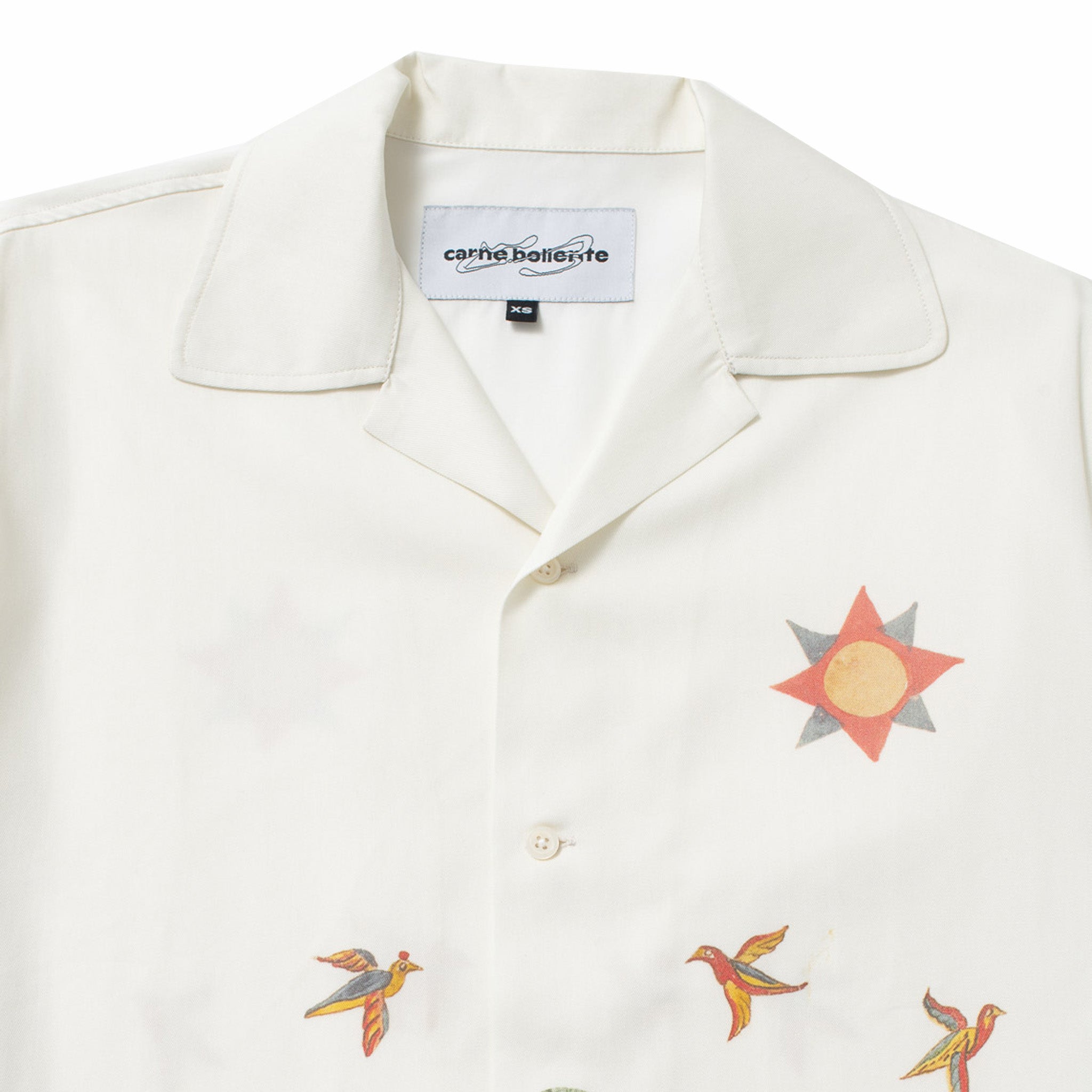 Carne Bollente Eves Garden Button Up Shirt (White) - August Shop