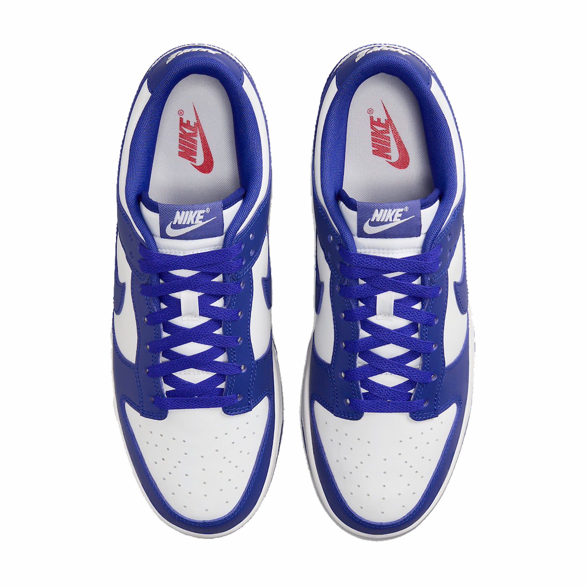 Nike Dunk Low &quot;Concord&quot; (White/Concord-University Red) - August Shop