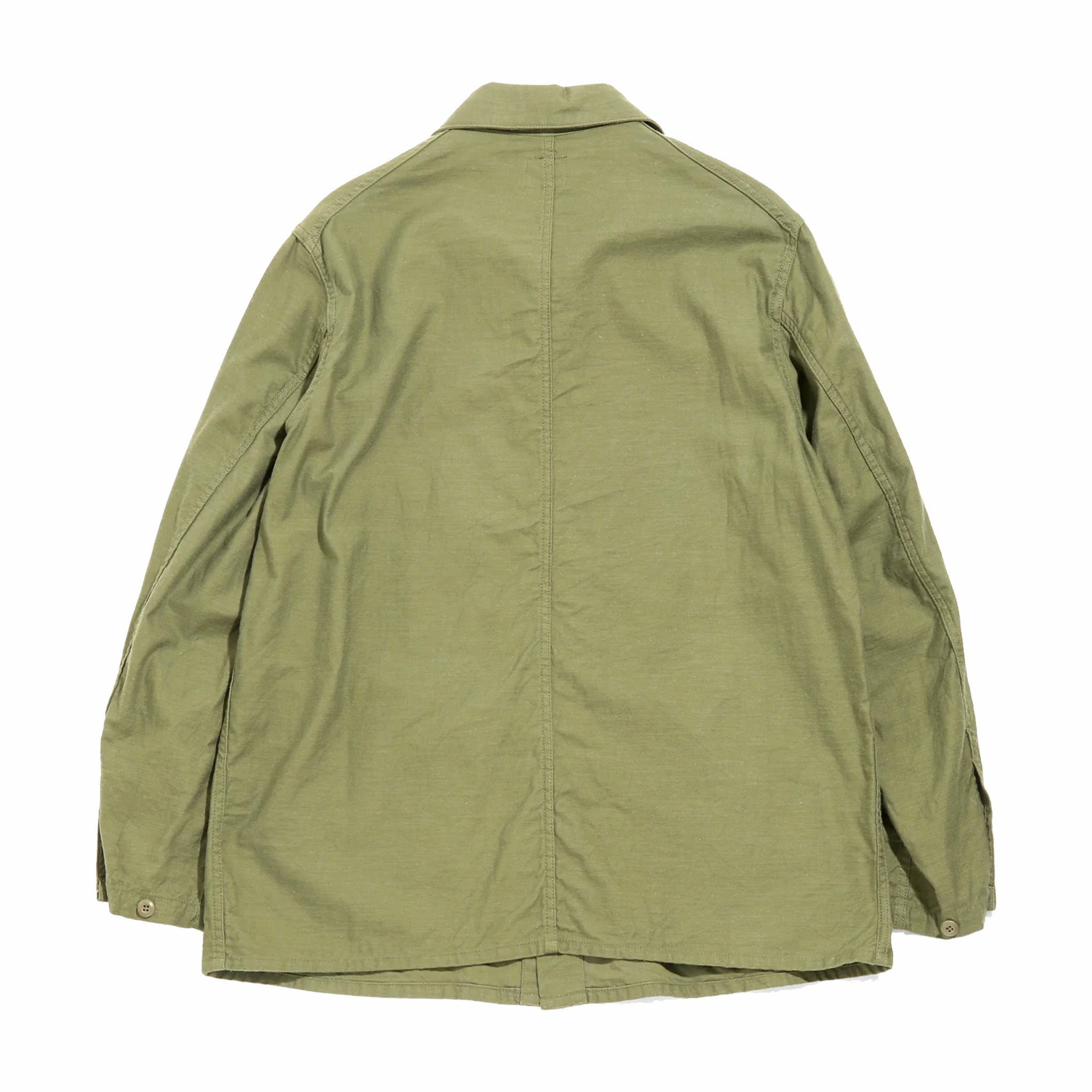 Needles D.N. Coverall Shirt - Back Sateen (Olive) - August Shop