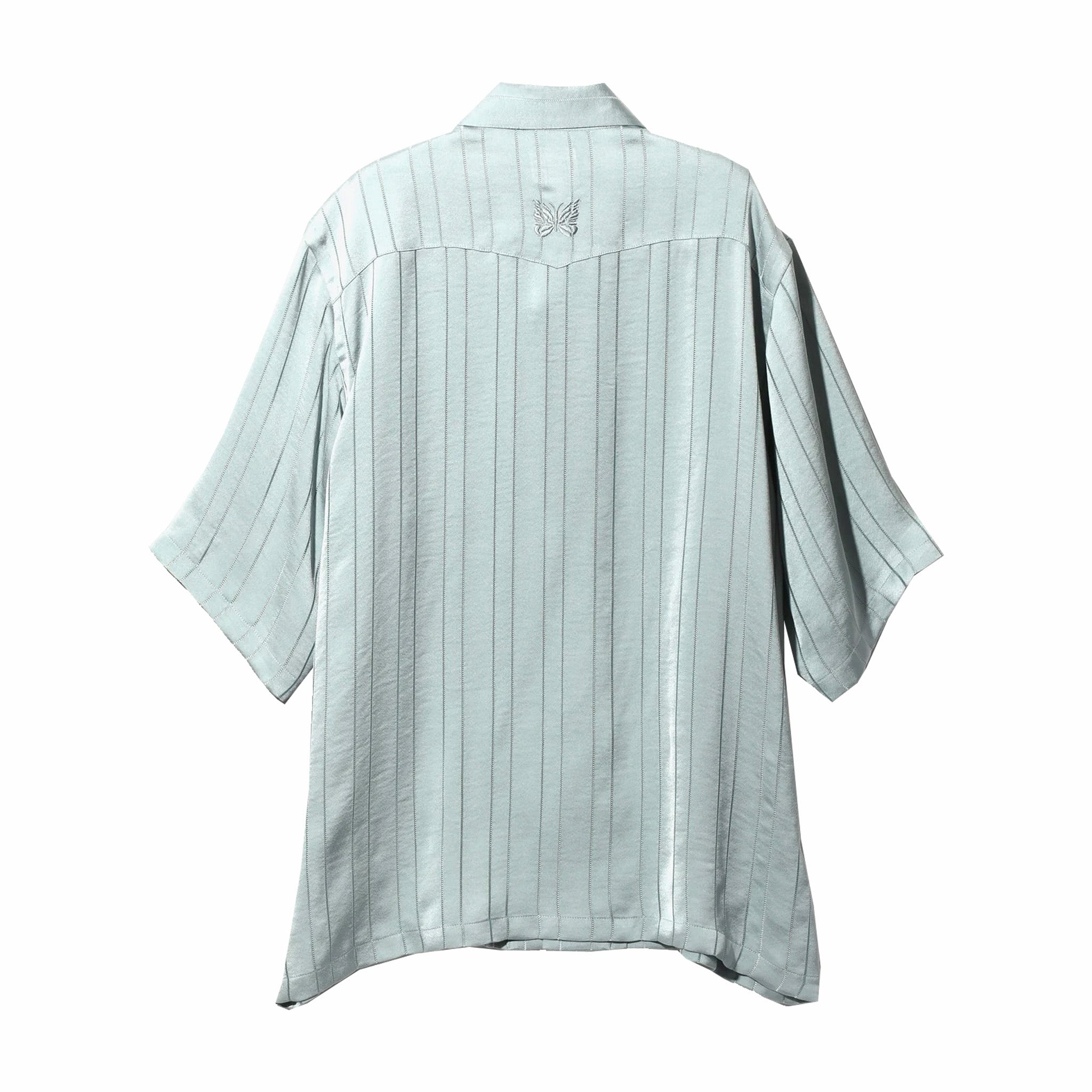 Needles S/S Cowboy One-Up Shirt (CU/PE Georgette/Blue) - August Shop