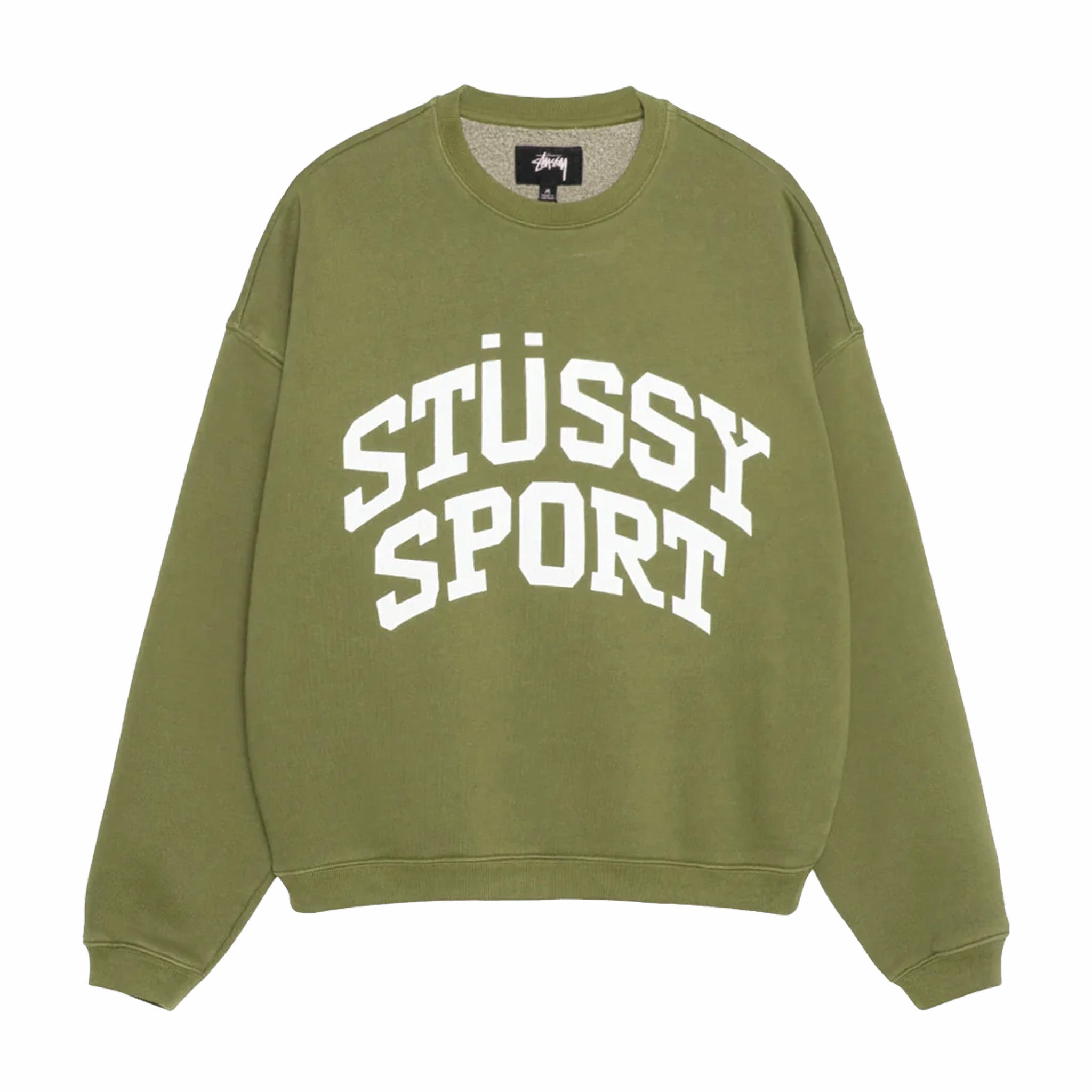 Stussy Big Crackle Sport Crewneck (Green) - August Shop