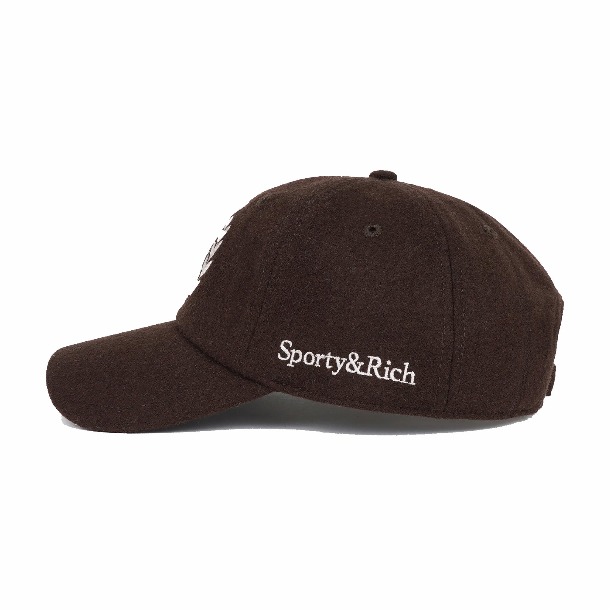 Sporty &amp; Rich NY Crest Wool Hat (Chocolate) - August Shop