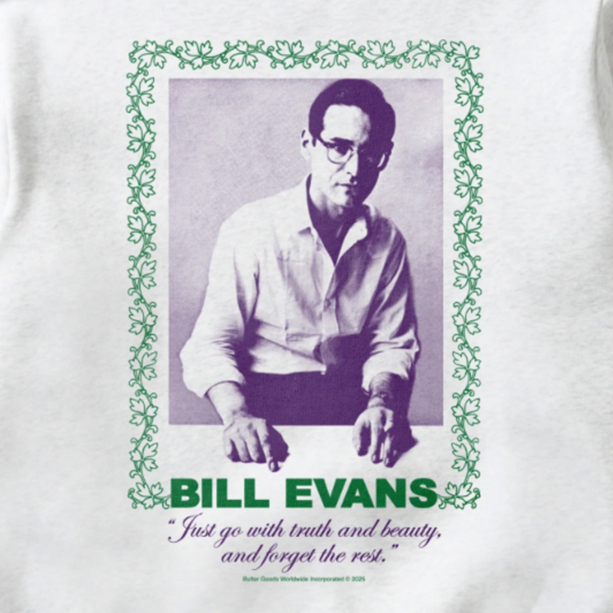 Butter Goods x Bill Evans Truth &amp; Beauty Crewneck (Ash) - August Shop