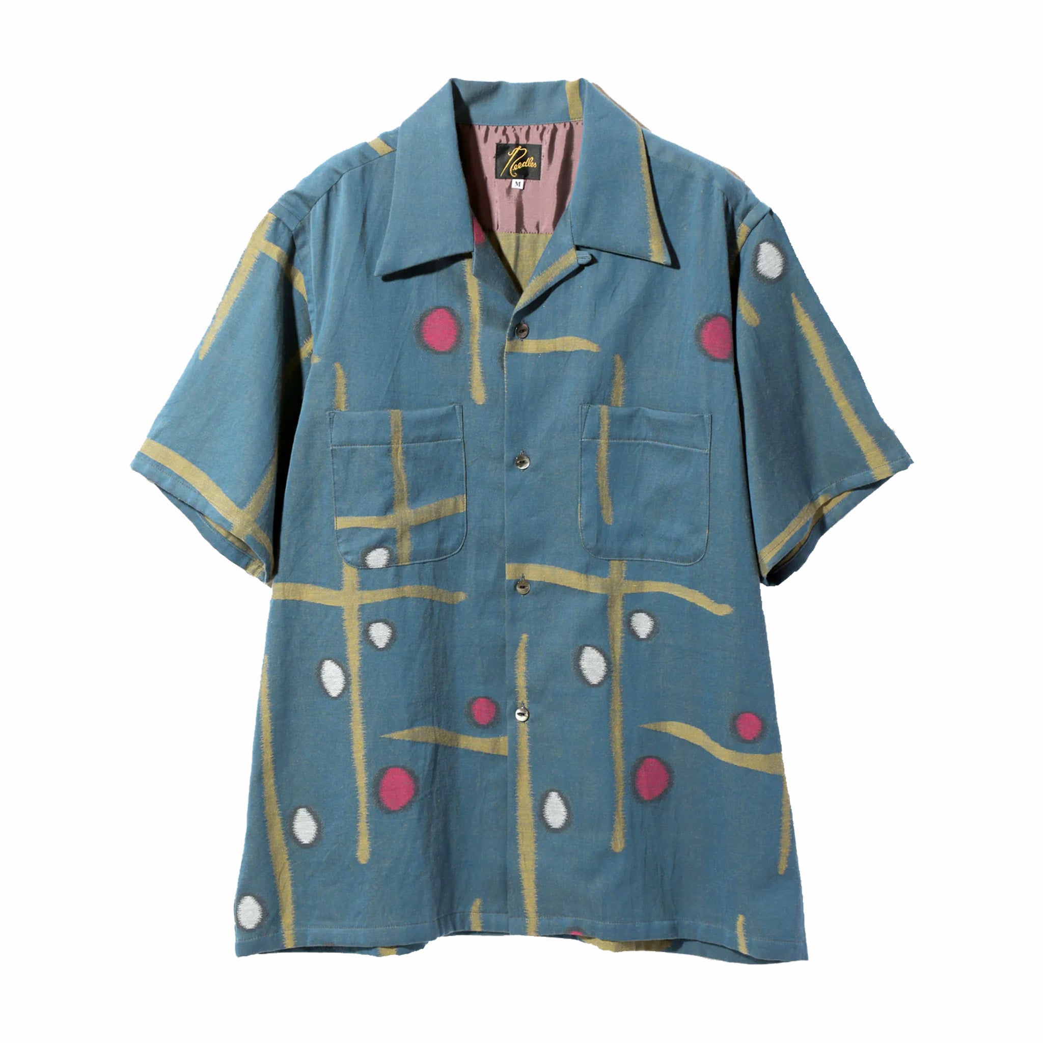 Needles S/S One-Up Shirt - Cross &amp; Dot - C/L Kimono Jacquard (Multi) - August Shop