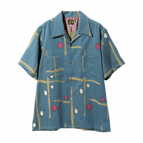 Needles S/S One-Up Shirt - Cross & Dot - C/L Kimono Jacquard (Multi)