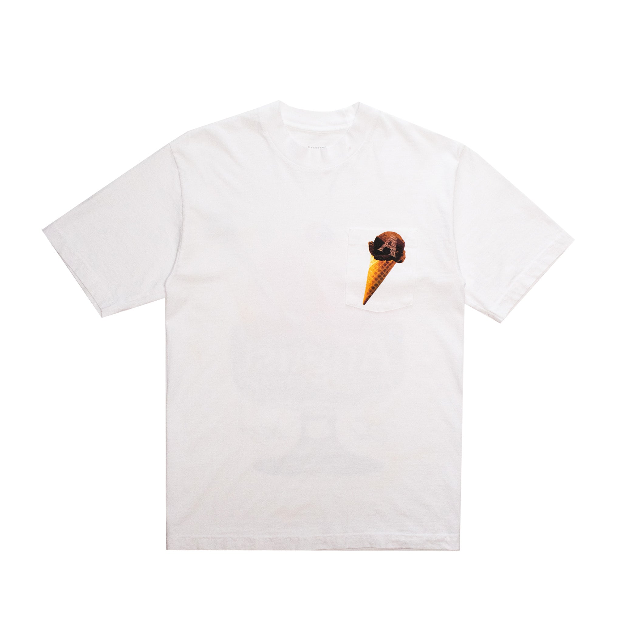 August &quot;Frozen Custard&quot; Pocket T-Shirt (White) - August Shop