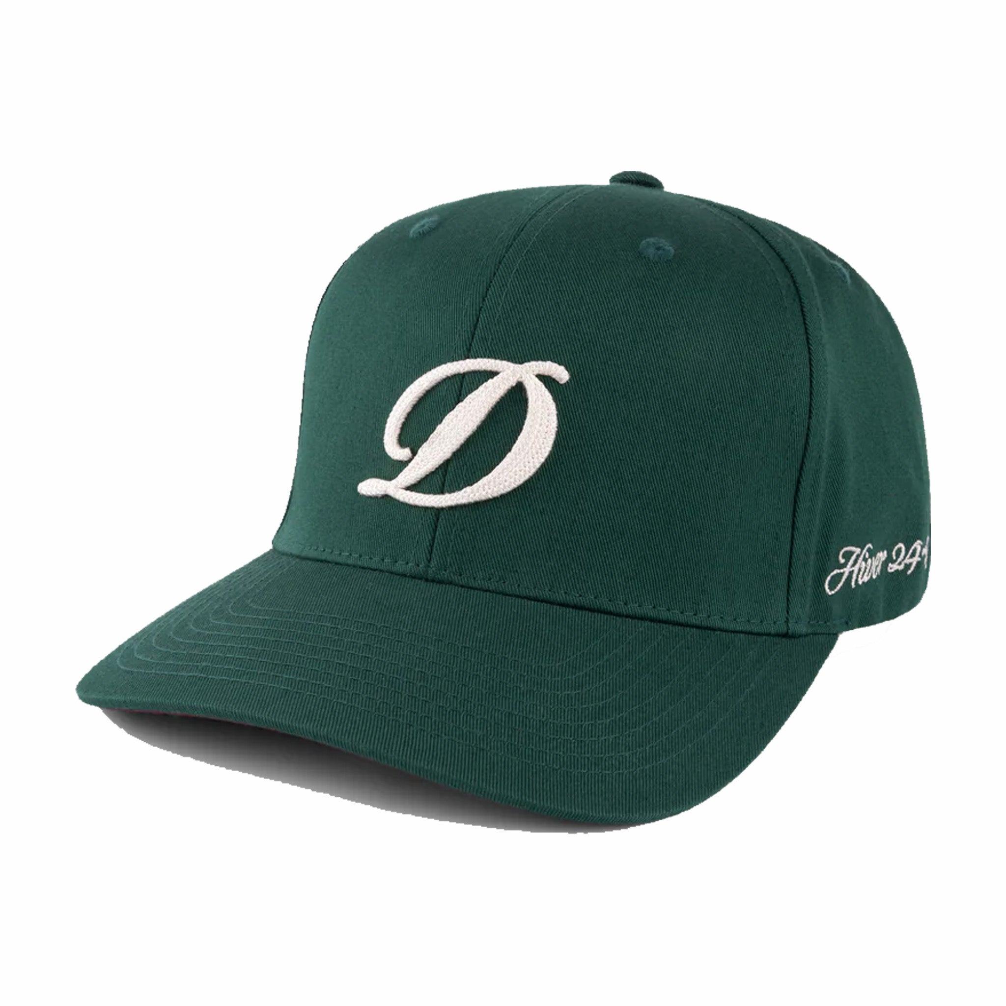 Dime Cursive D Full Fit Cap (Forest Green) - August Shop