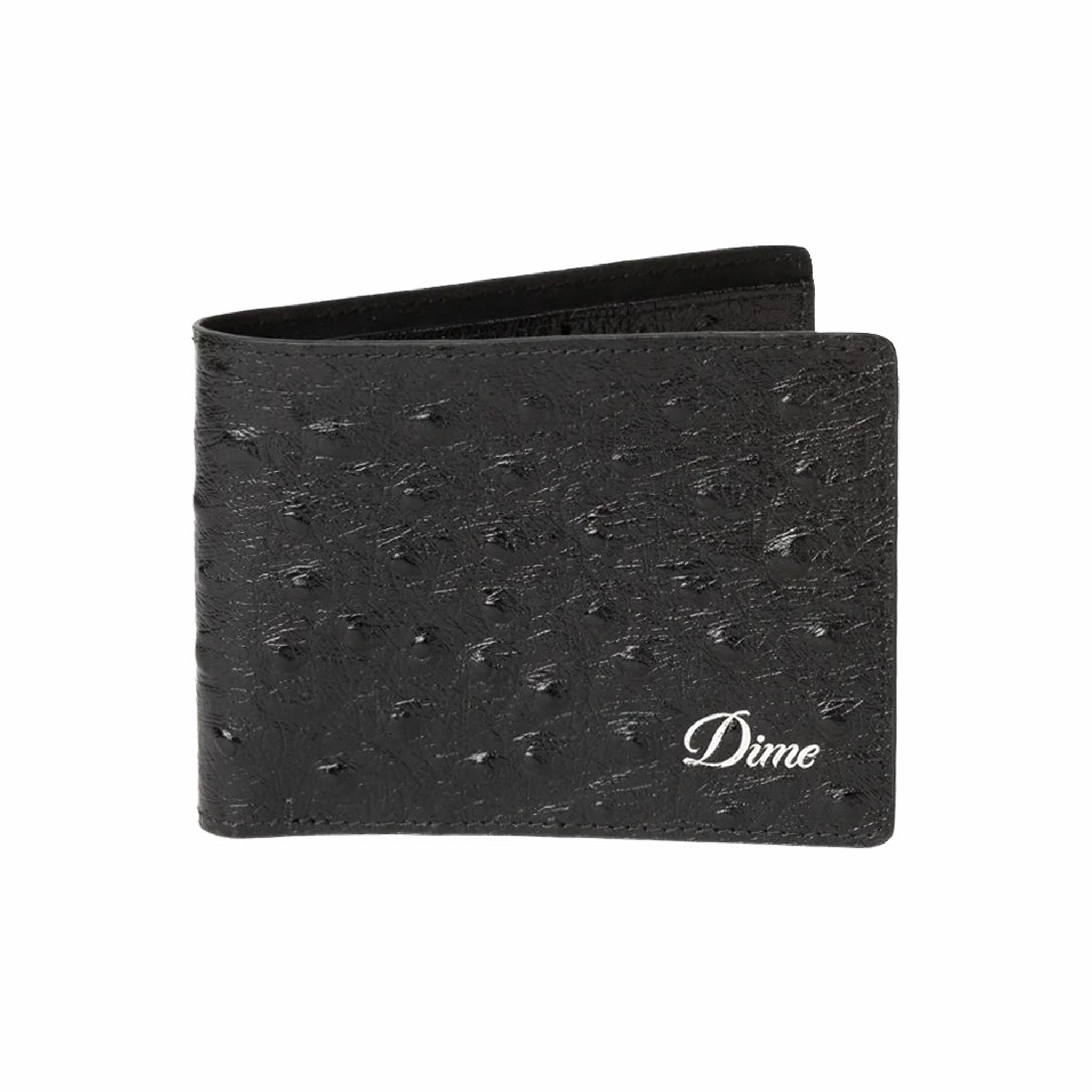Dime Fauxstrich Wallet (Black) - August Shop