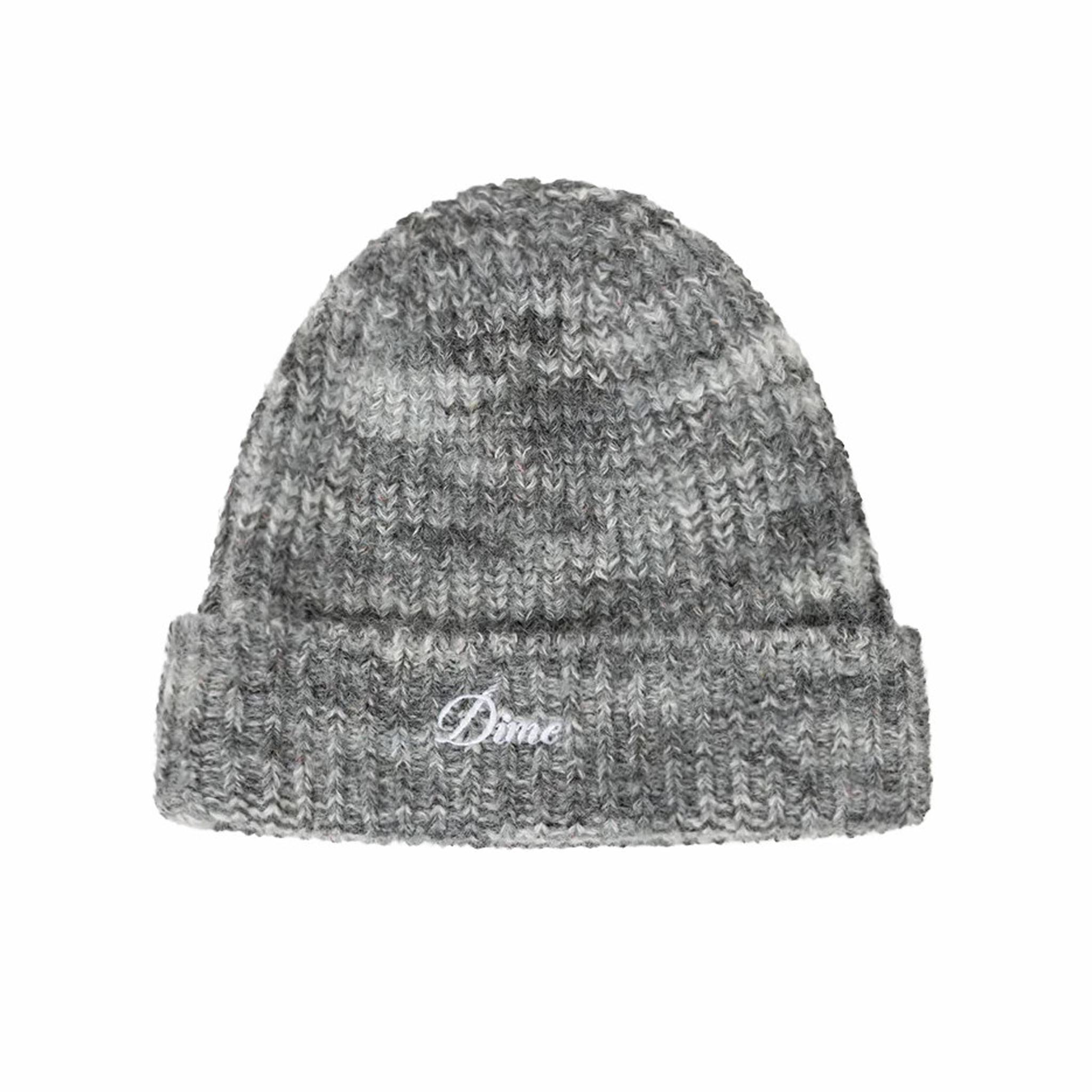 Dime Fuzzy Fold Beanie (Charcoal Multi) - August Shop