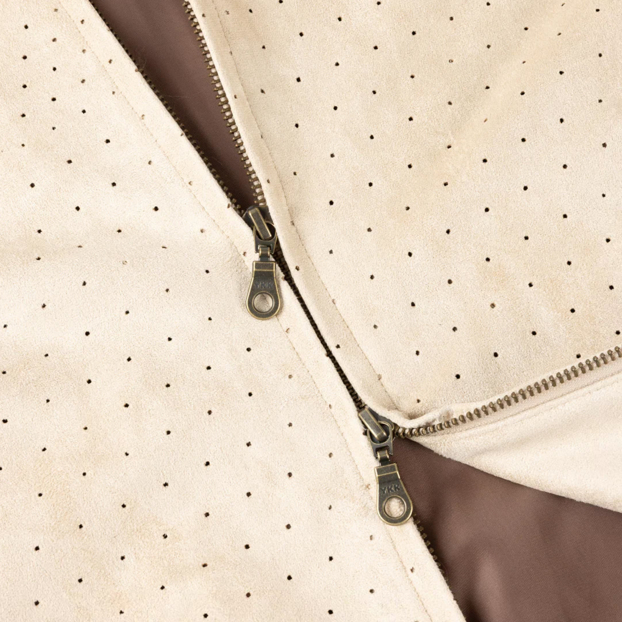 Dime Perforated Faux Suede Jacket (Tan) – August Dime Perforated Faux Suede Jacket (Tan) – August
