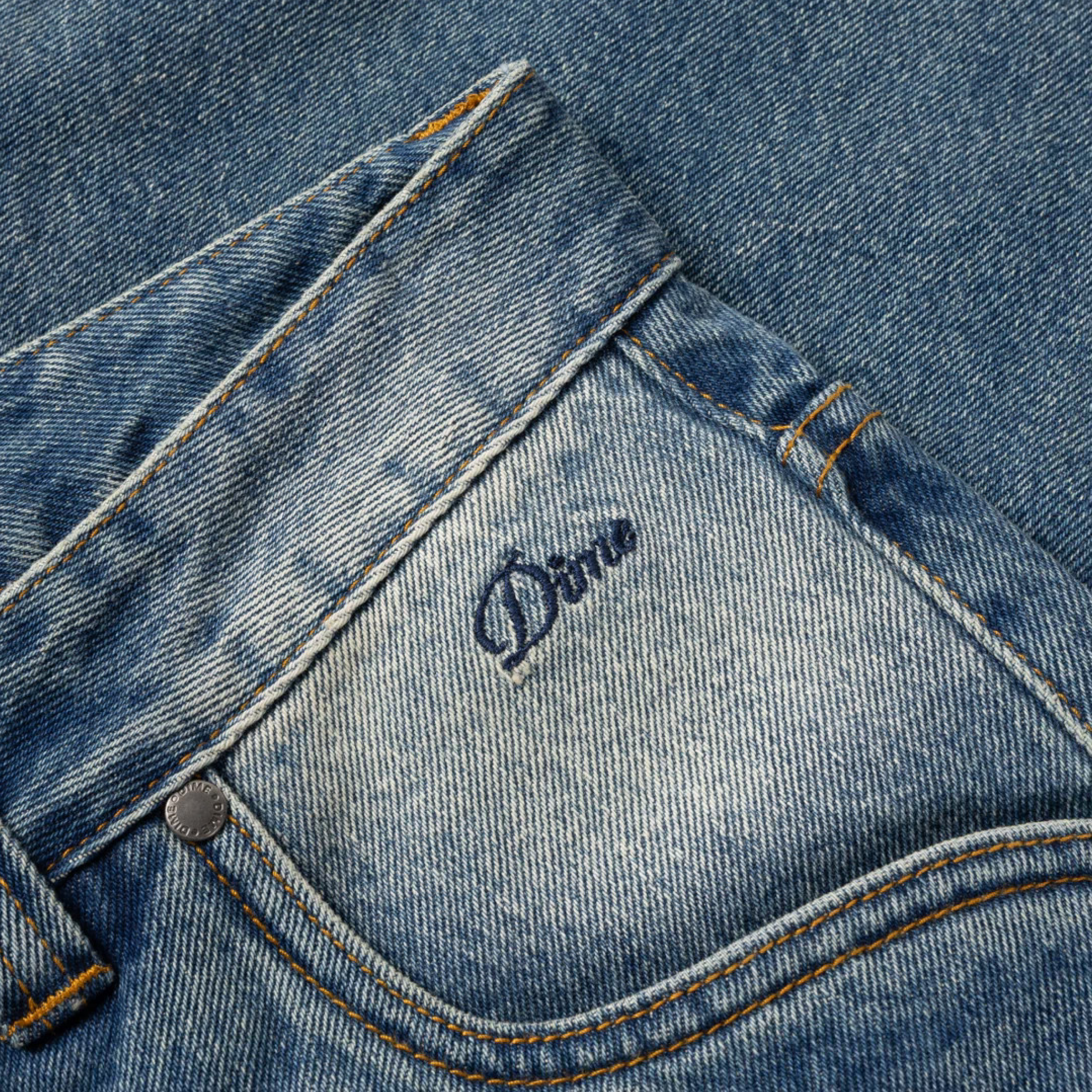 Dime Relaxed Denim Pants (Sandblasted Indigo) - August Shop