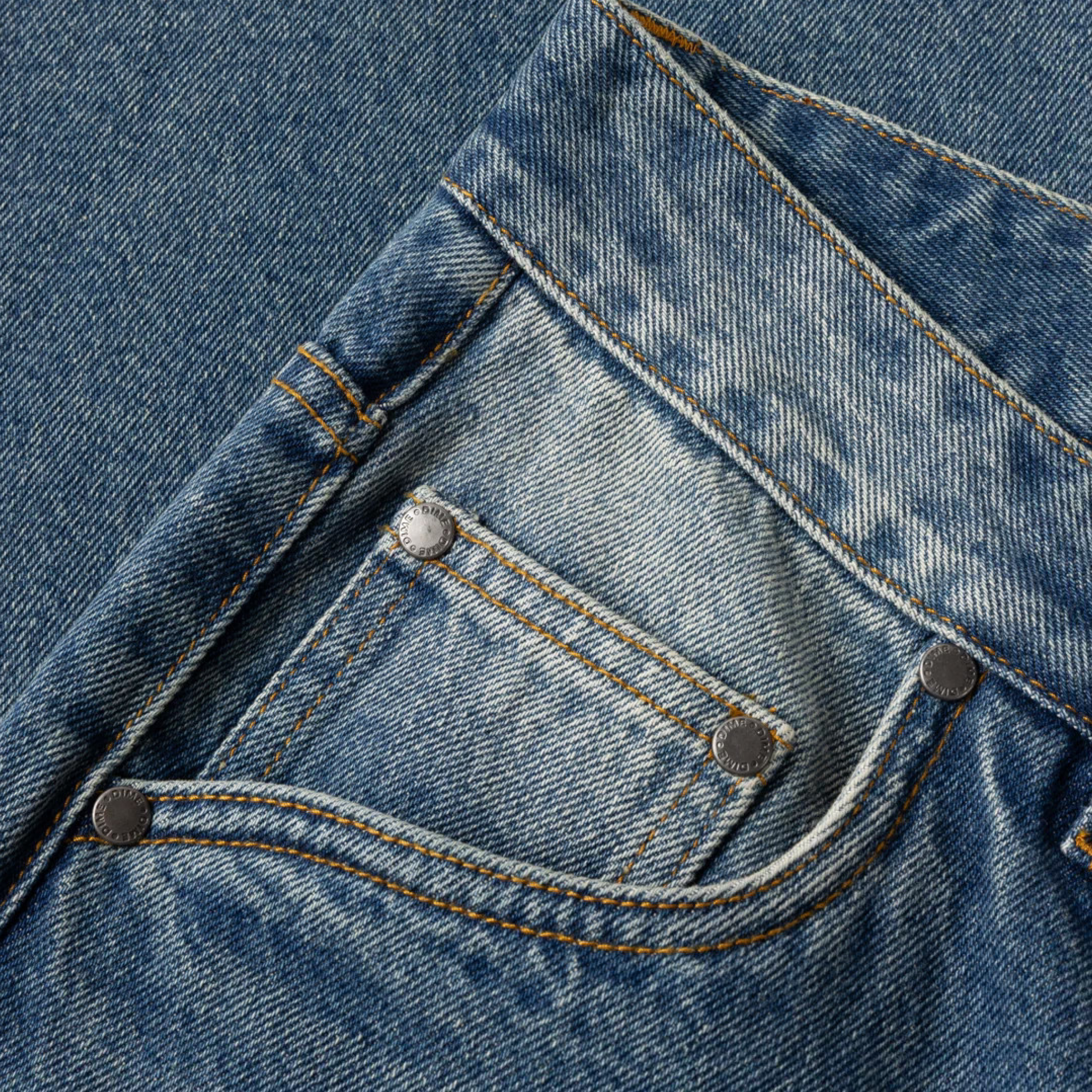 Dime Relaxed Denim Pants (Sandblasted Indigo) - August Shop