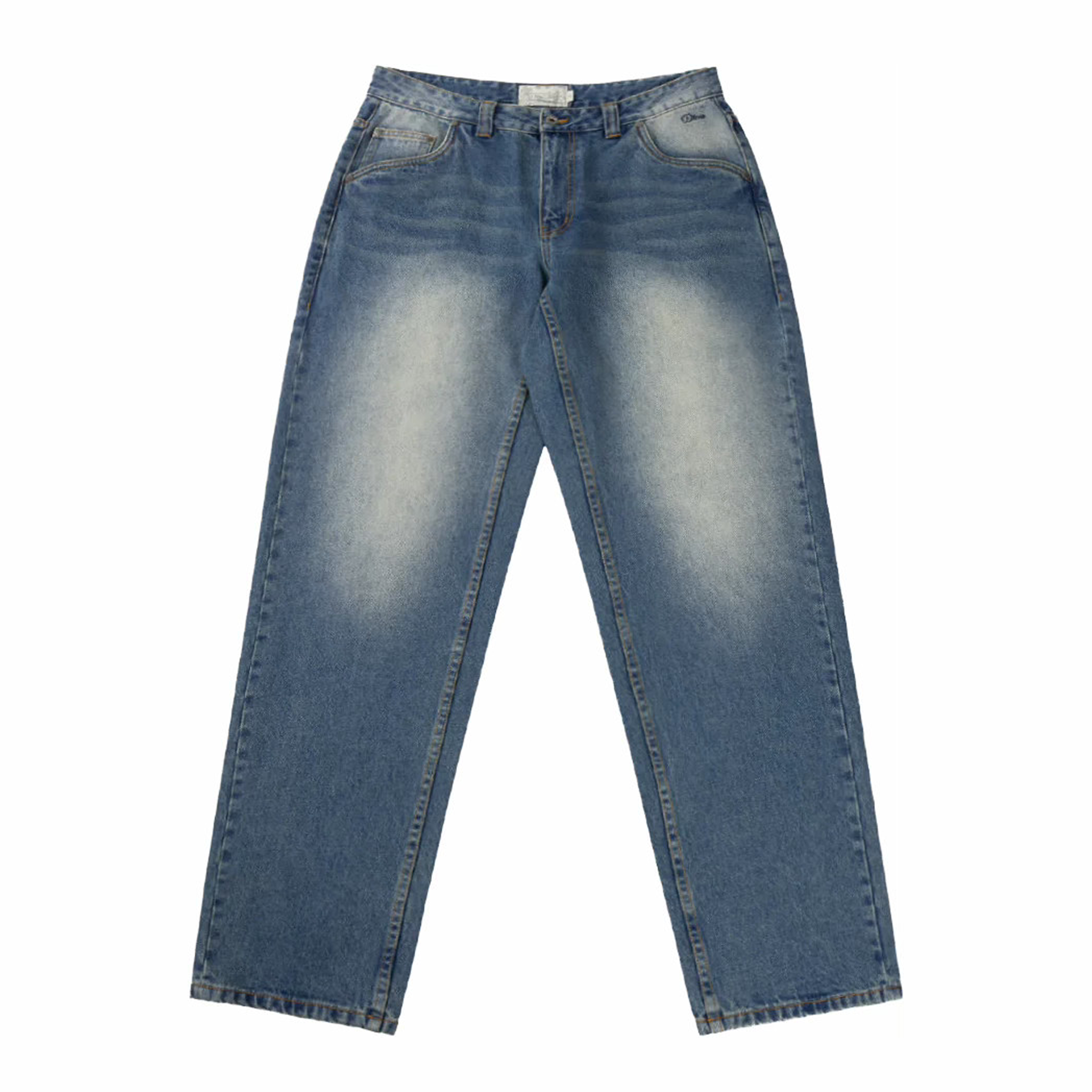 Dime Relaxed Denim Pants (Sandblasted Indigo) - August Shop
