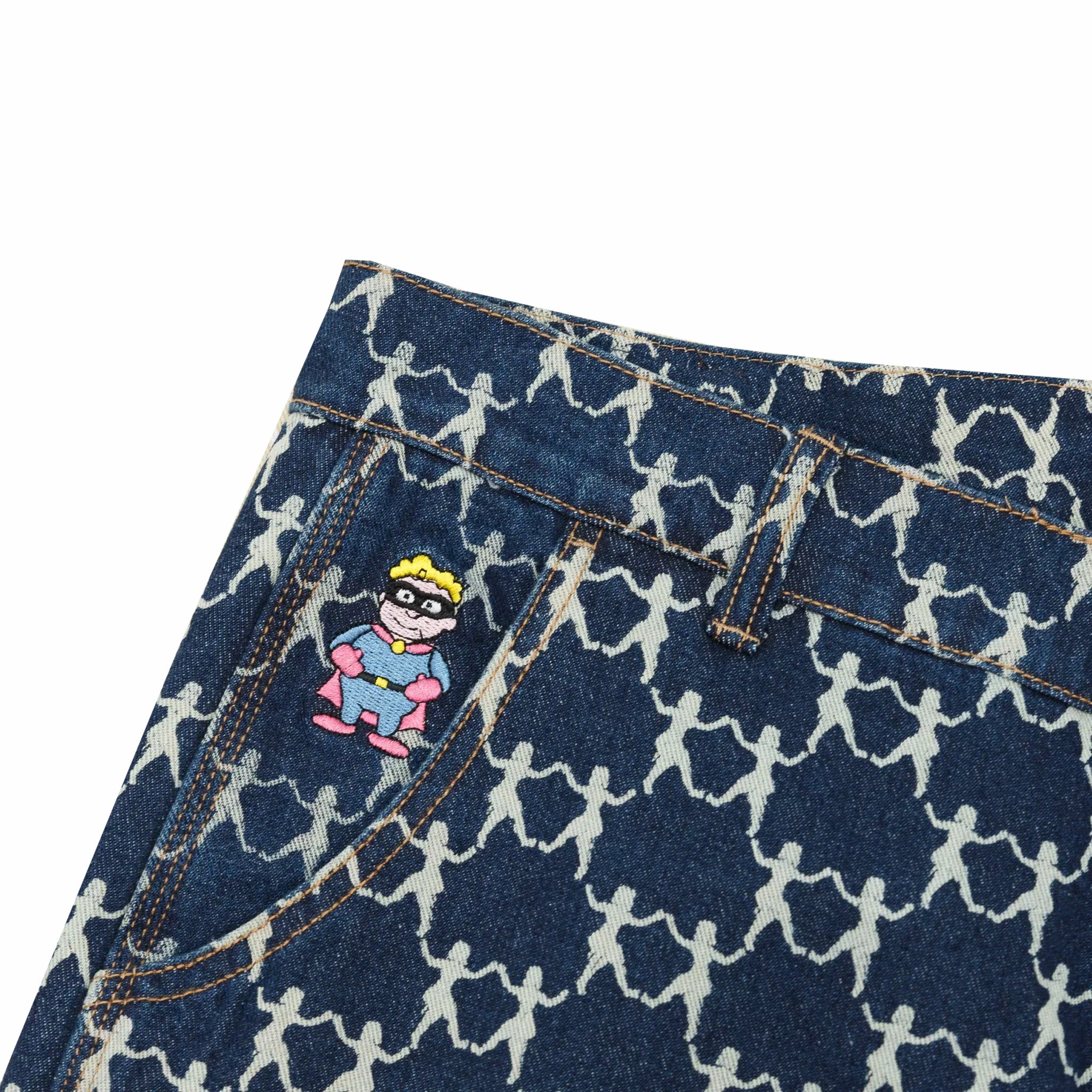 KidSuper Studios Dancing Ladies Print Pants (Blue) - August Shop