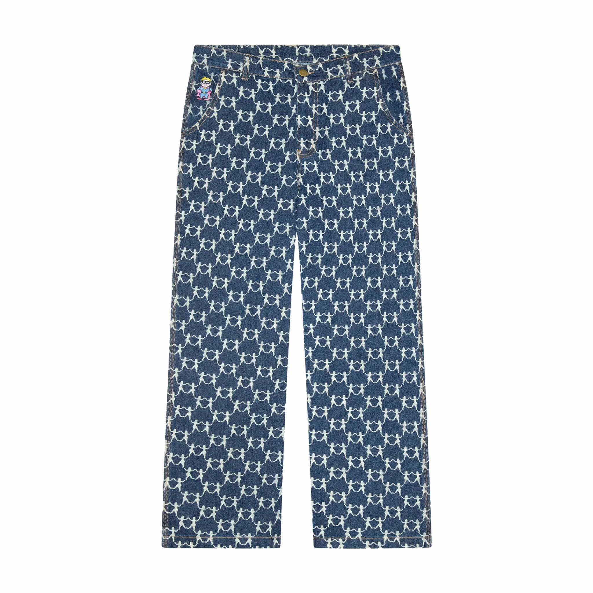 KidSuper Studios Dancing Ladies Print Pants (Blue) - August Shop
