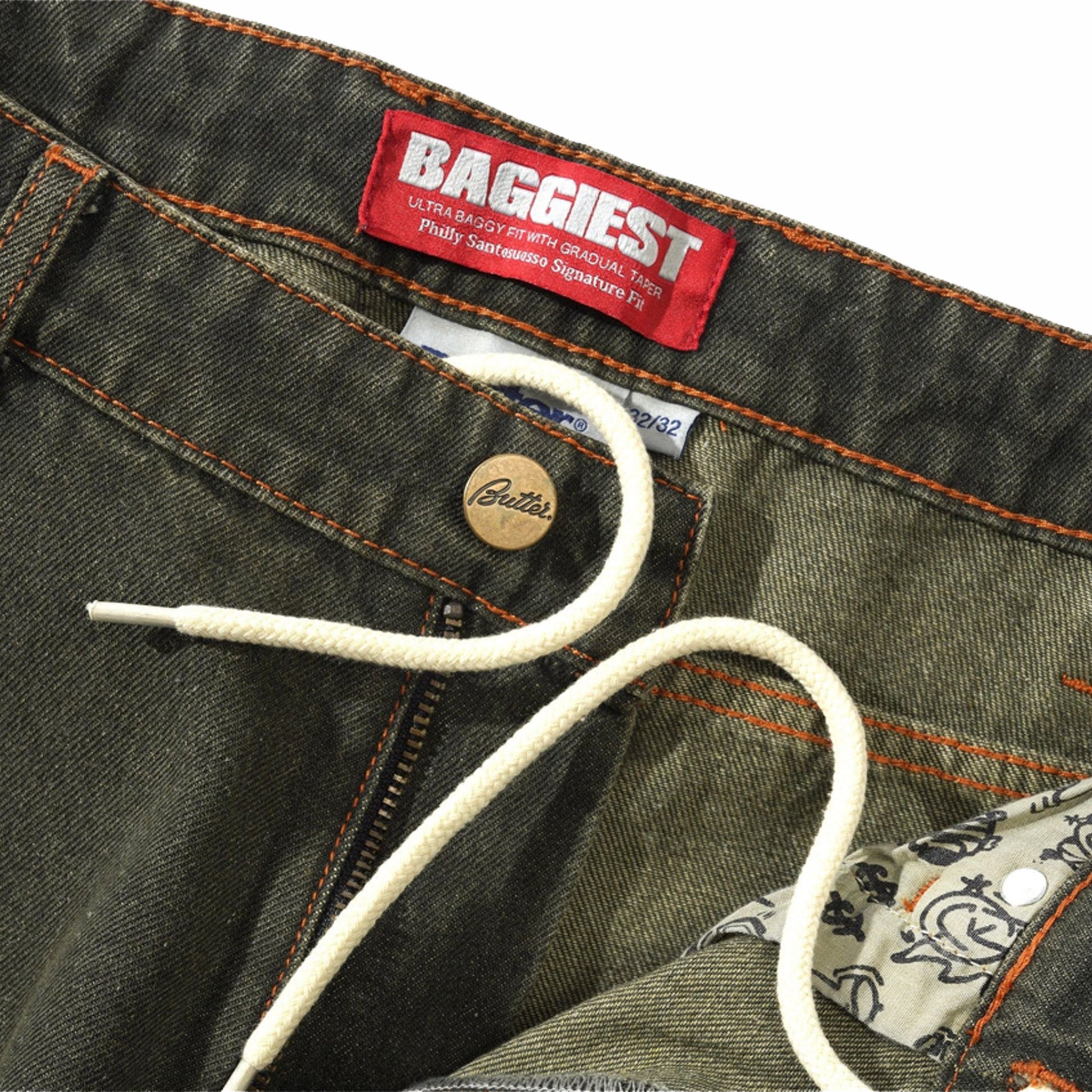 Butter Goods Santosuosso Denim Jeans (Dark Army Wash) - August Shop