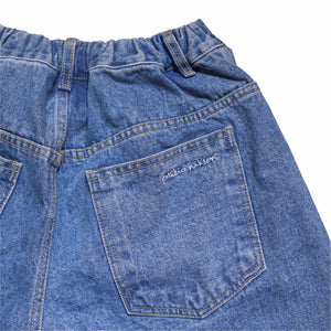 Estudio Niksen Half-dart Denim Shorts (Blue) - August Shop